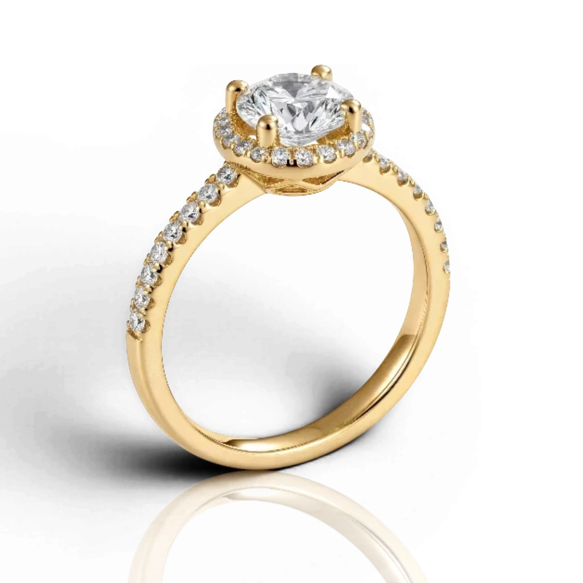 18K Yellow Gold Vermeil, 18K Yellow Gold Vermeil / 0.50 CARAT