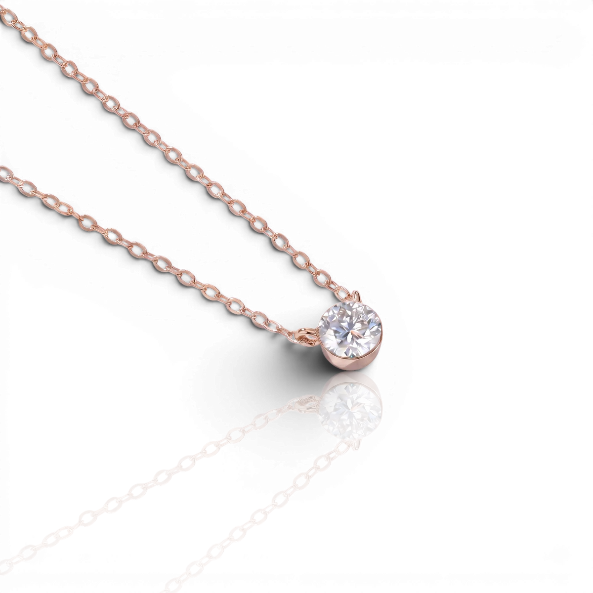 18K Rose Gold Vermeil / 1.00 CARAT