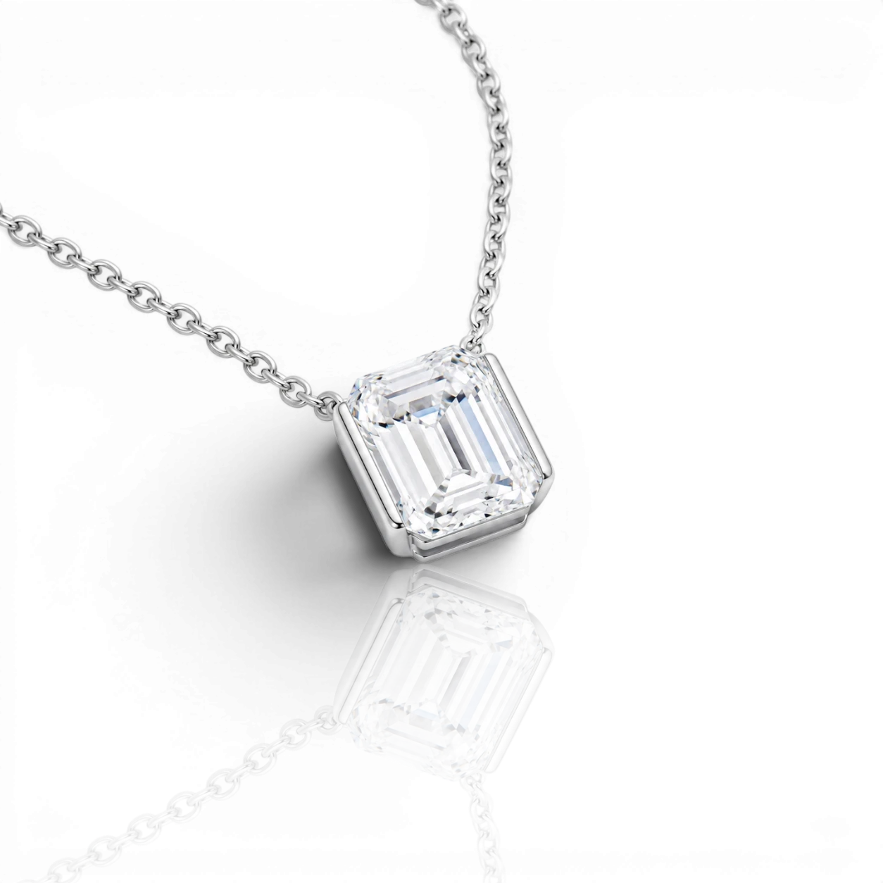 18K White Gold Vermeil
