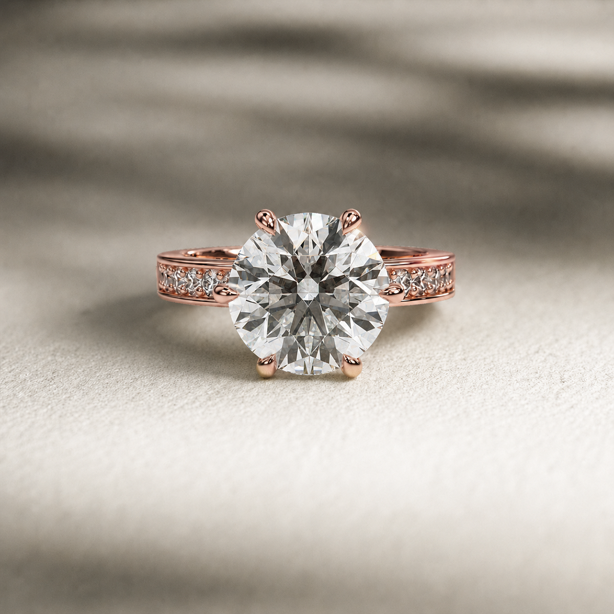 18K Rose Gold Vermeil / 5.00 CARAT