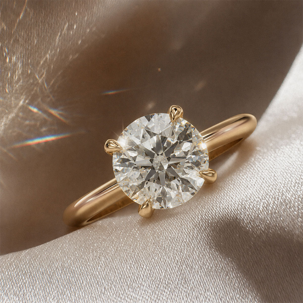18K Yellow Gold Vermeil / 2.00 CARAT