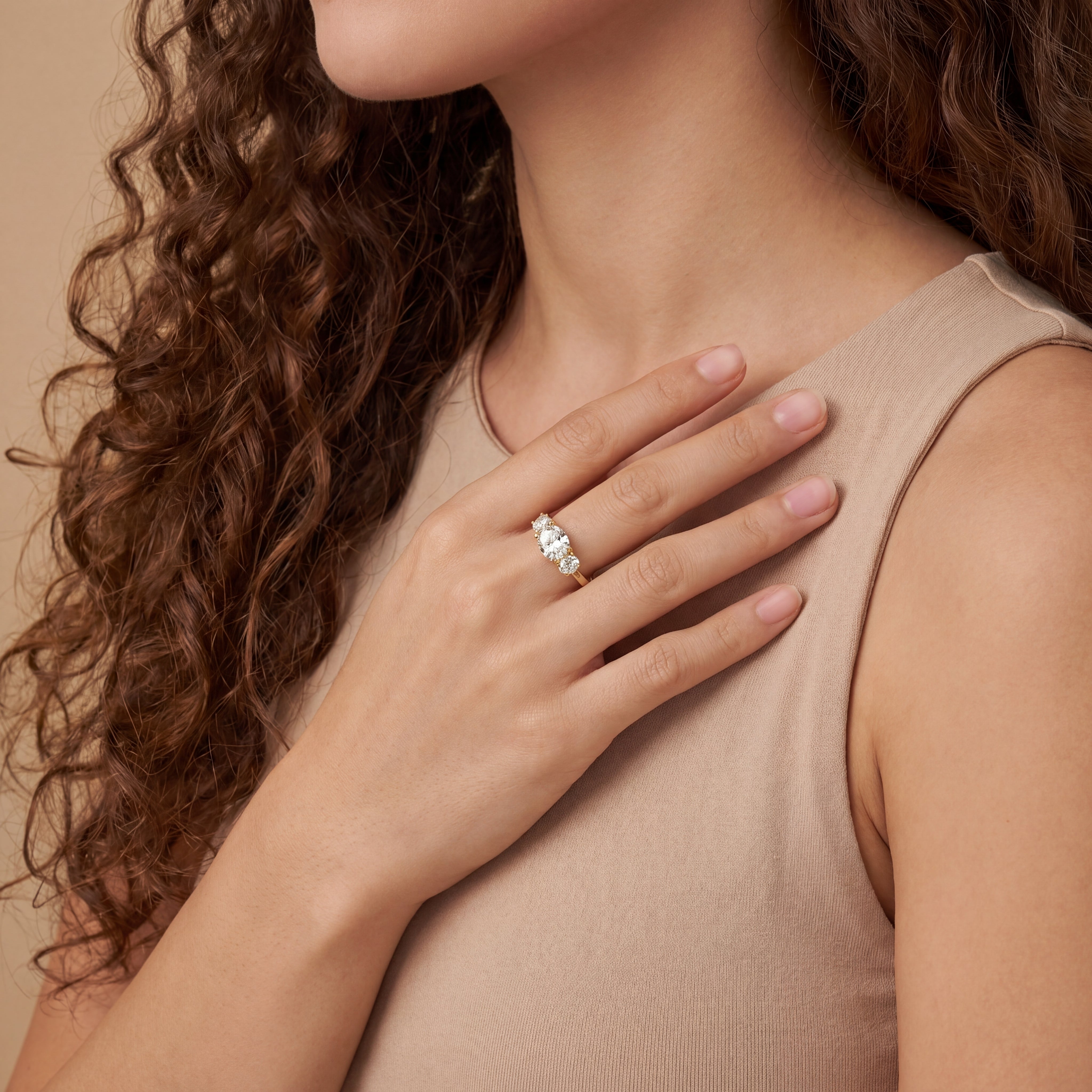 Élan Trinity Oval Ring
