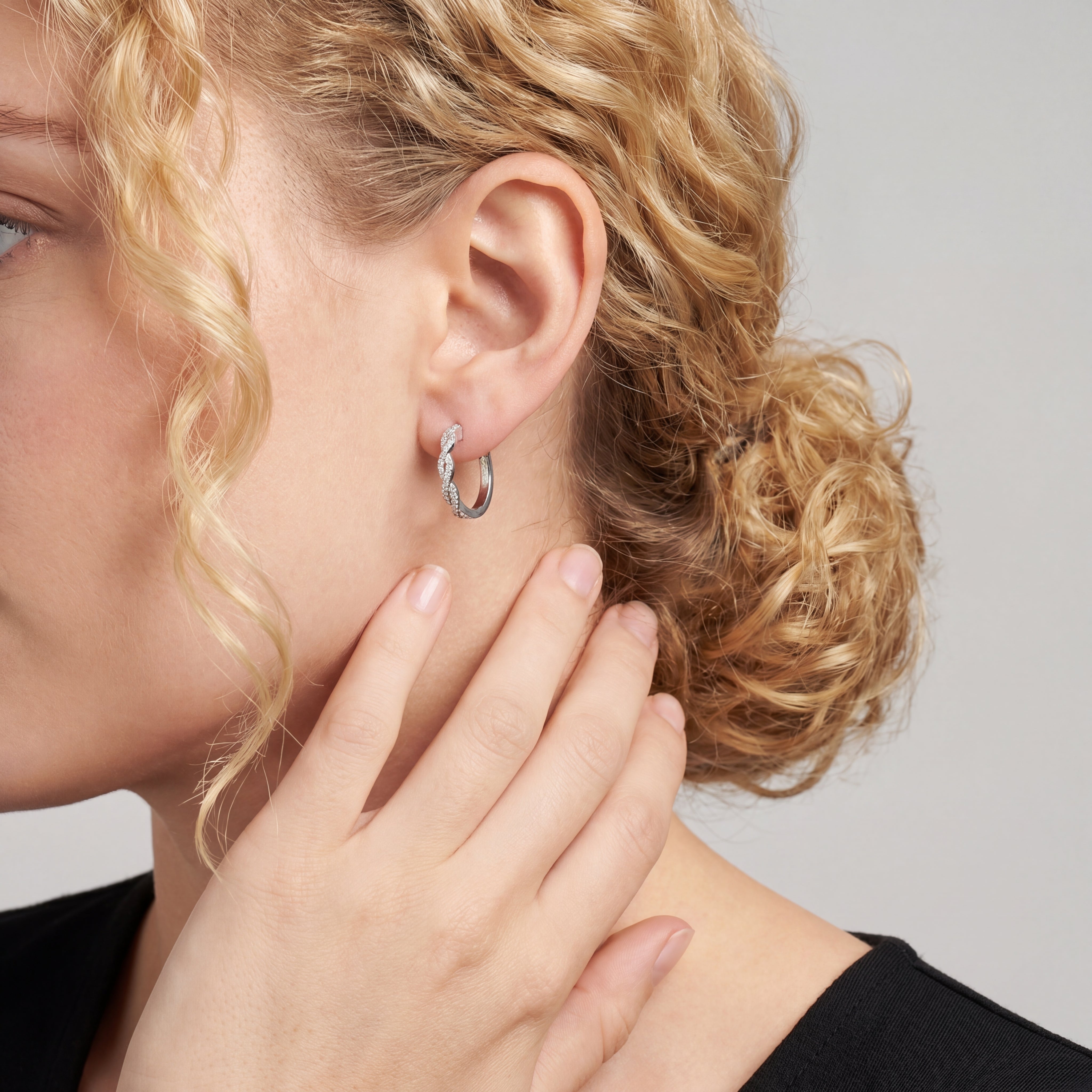Seraphine Twist Huggie Earrings