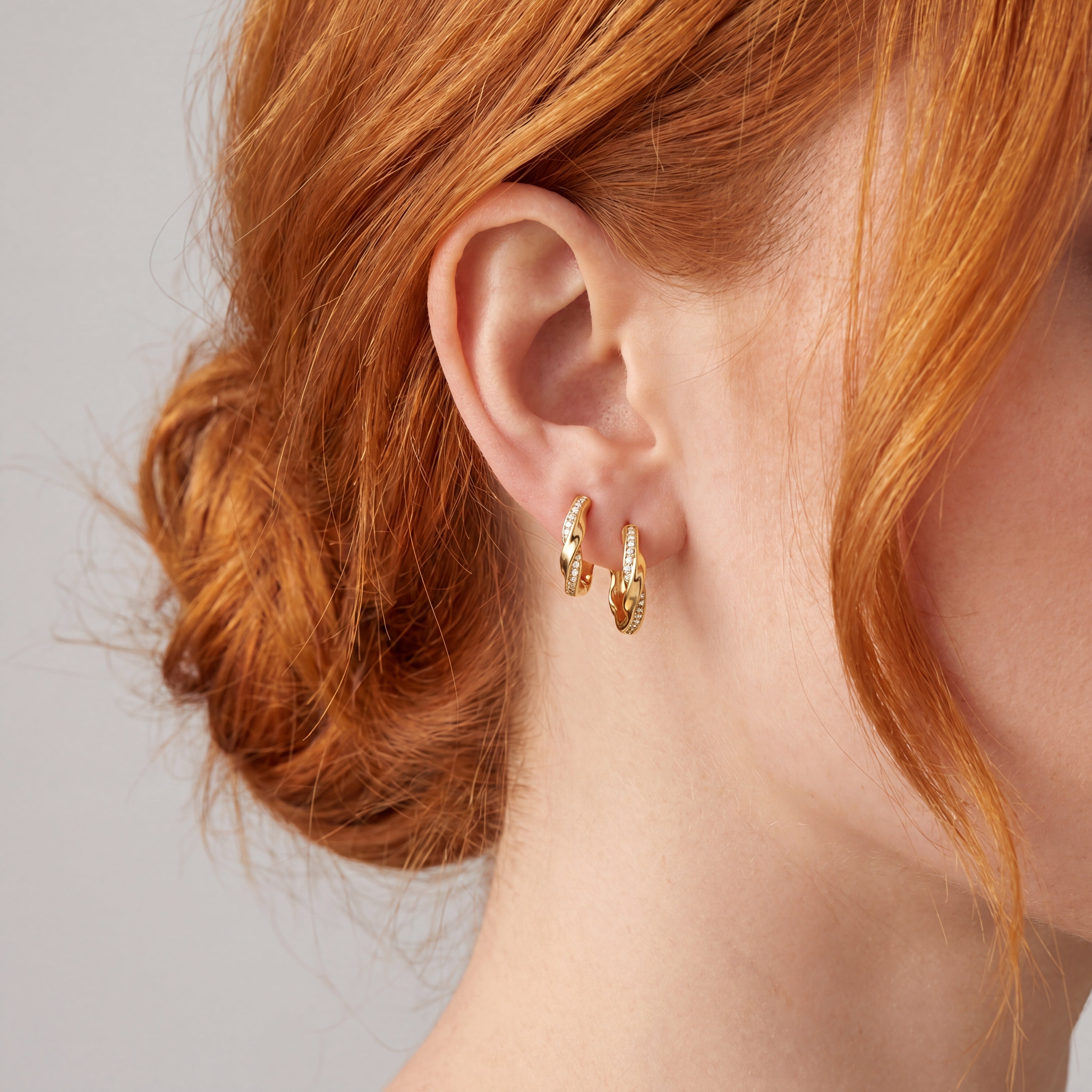 Seraphine Twist Huggie Earrings