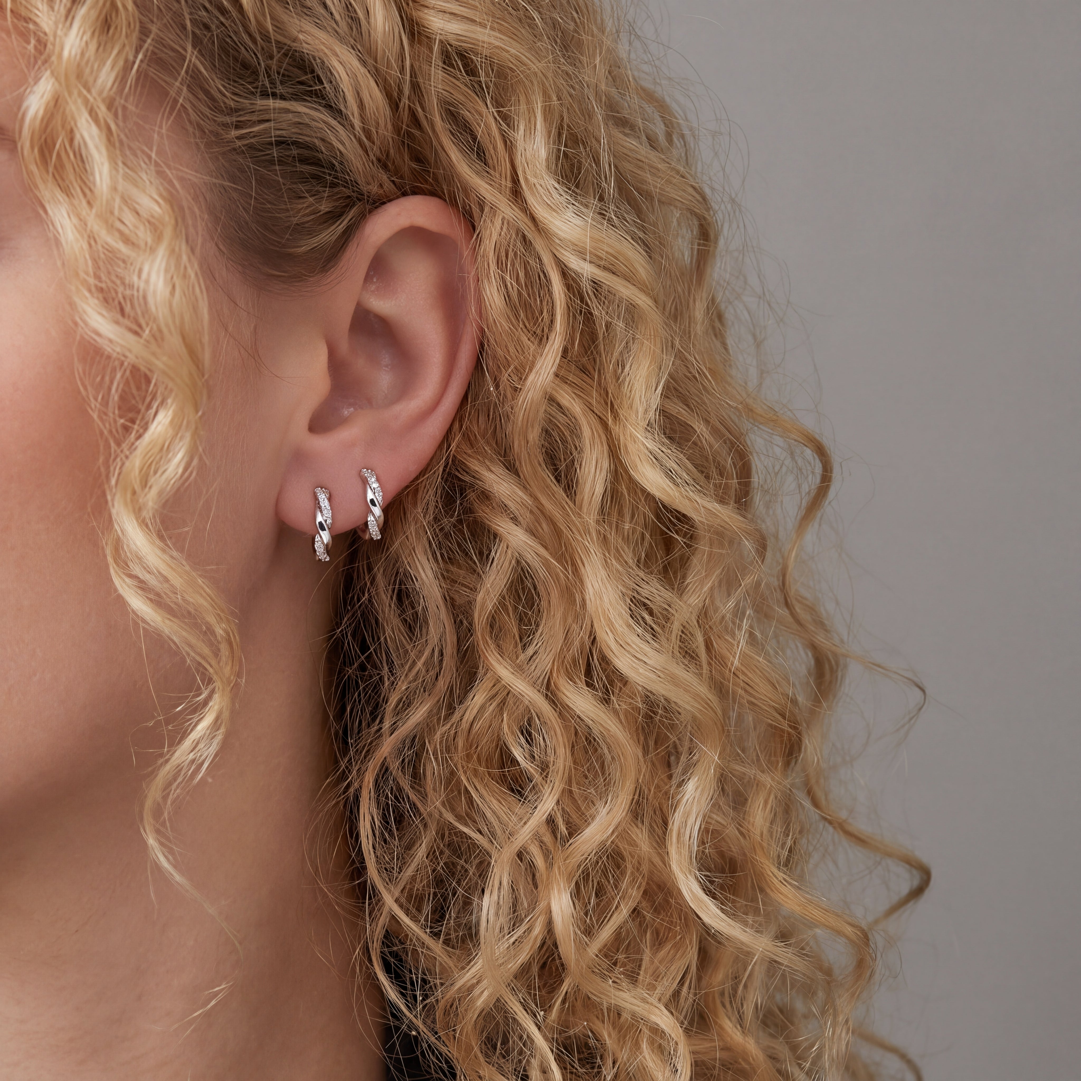 Seraphine Twist Huggie Earrings