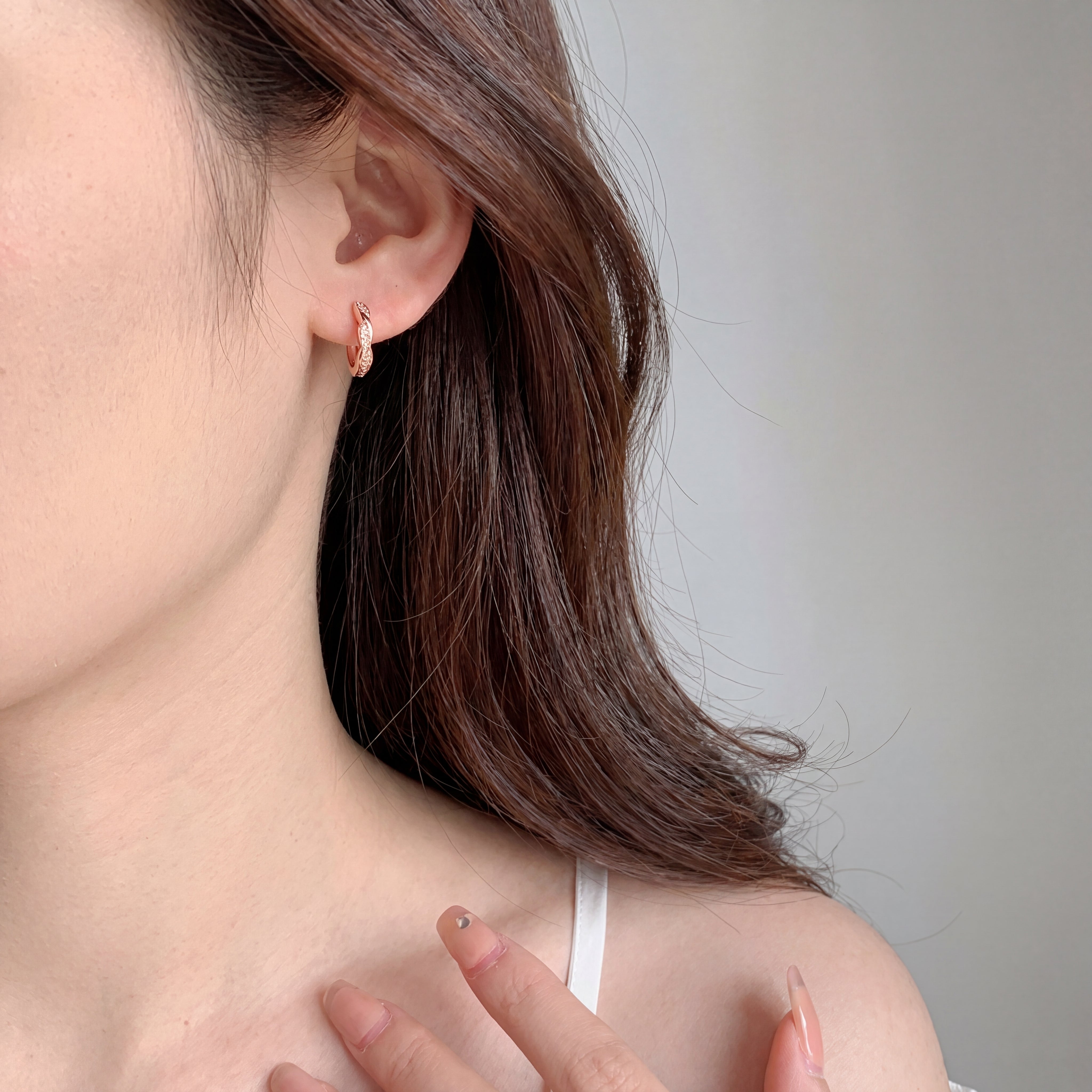 Seraphine Twist Huggie Earrings