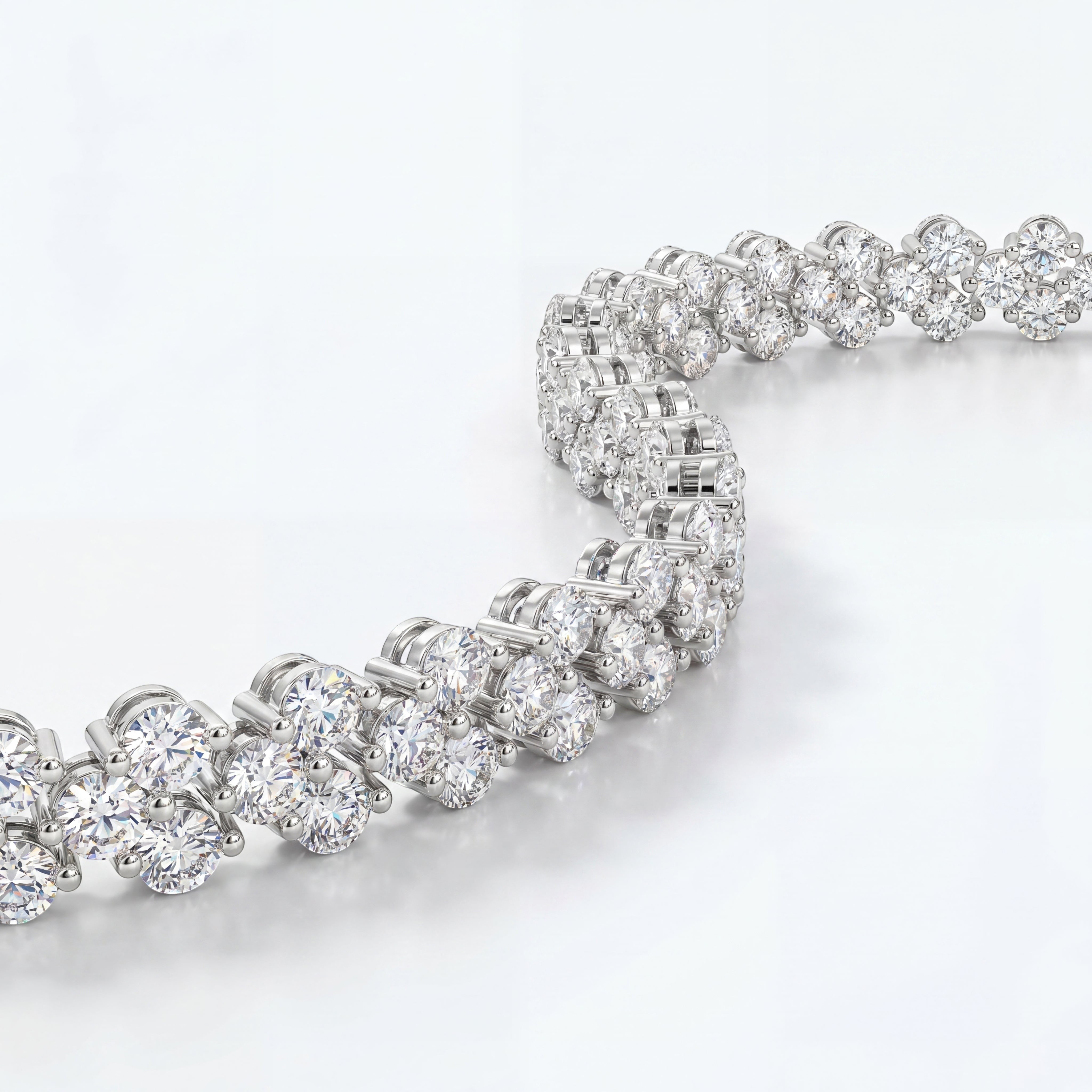 18K White Gold Vermeil