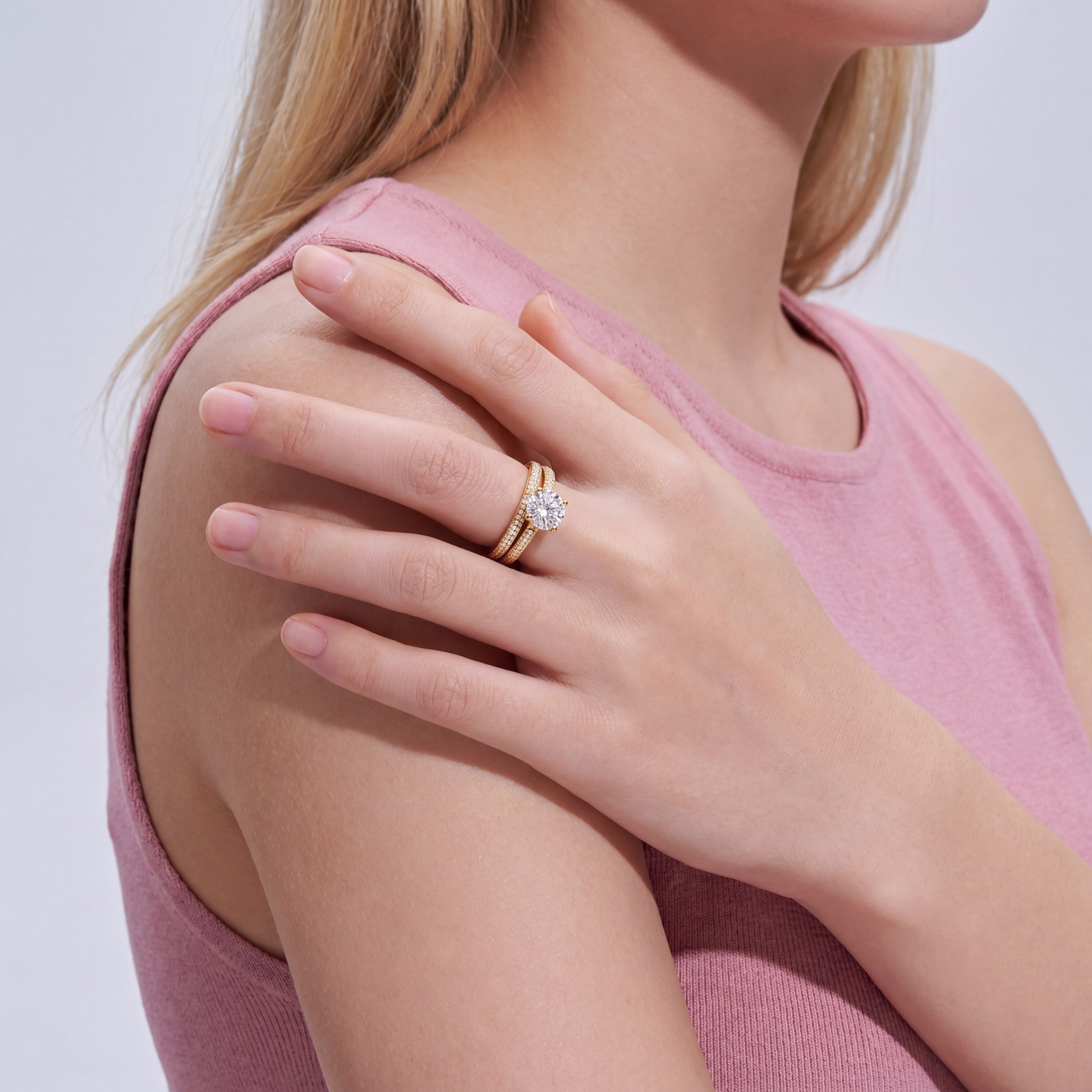 Éternelle Lumière Bridal Set Ring