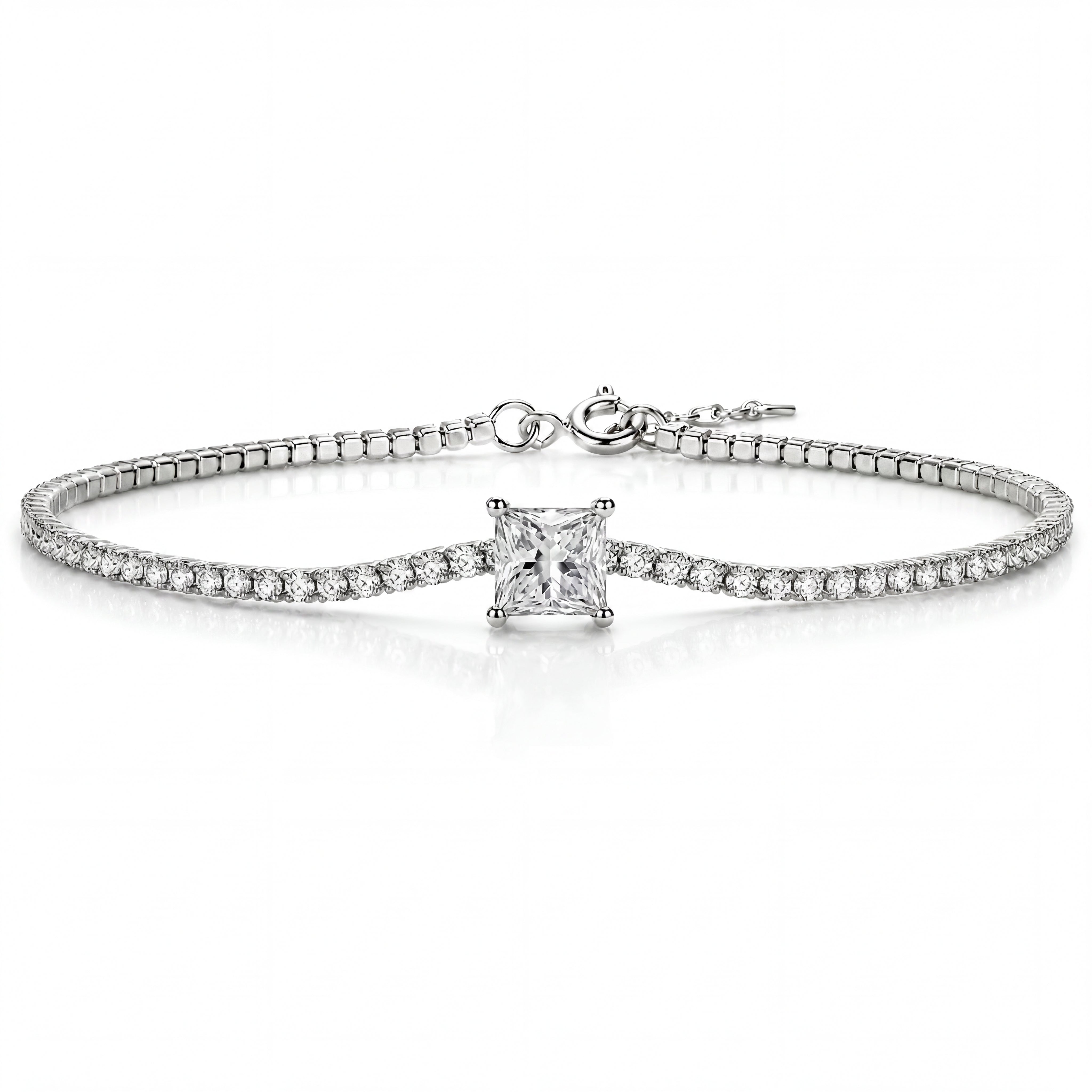 Éclat Solitaire Tennis Bracelet