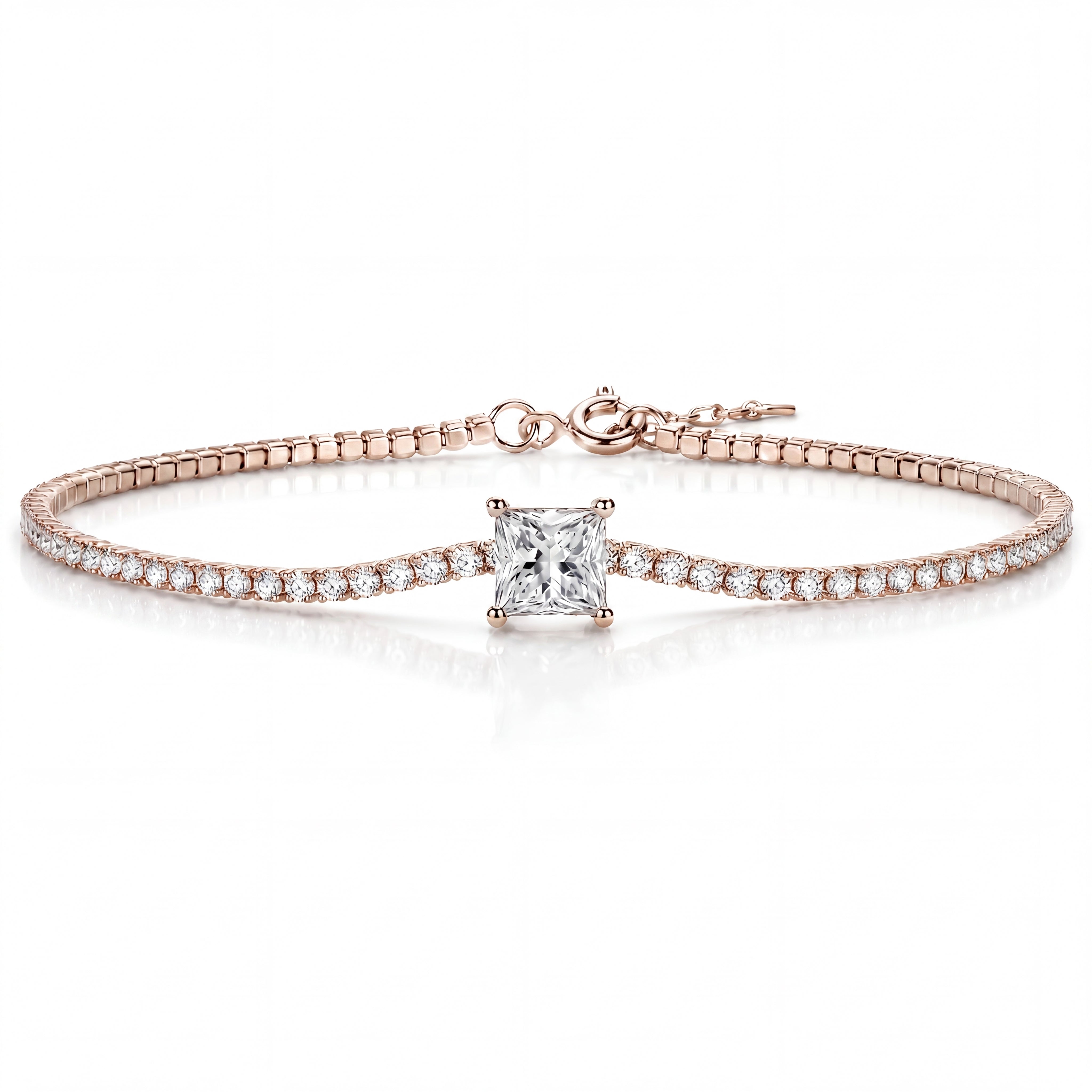 Éclat Solitaire Tennis Bracelet