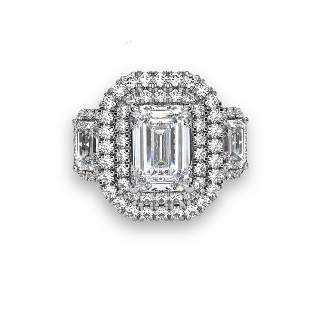 18K White Gold Vermeil