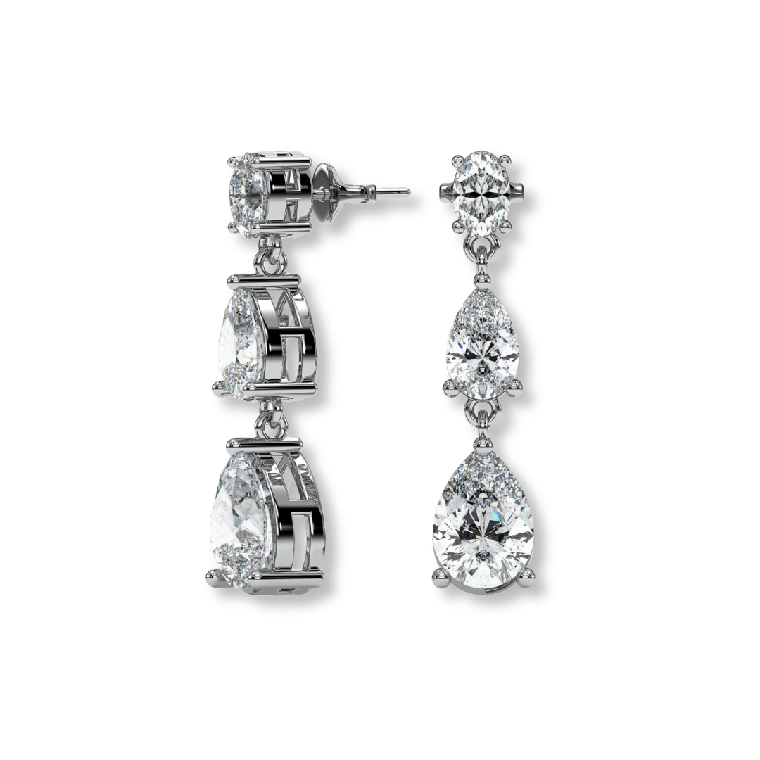 18K White Gold Vermeil