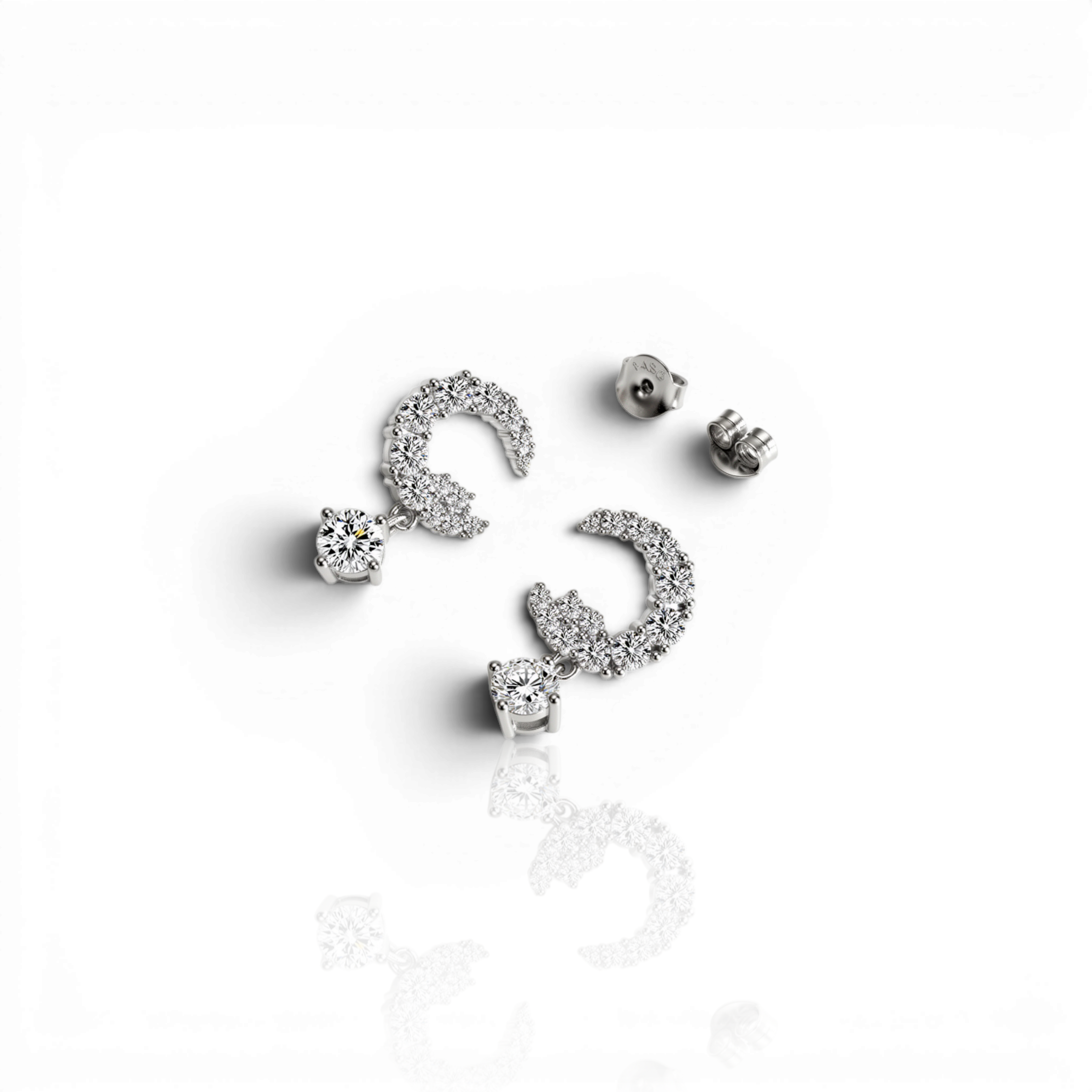 18K White Gold Vermeil