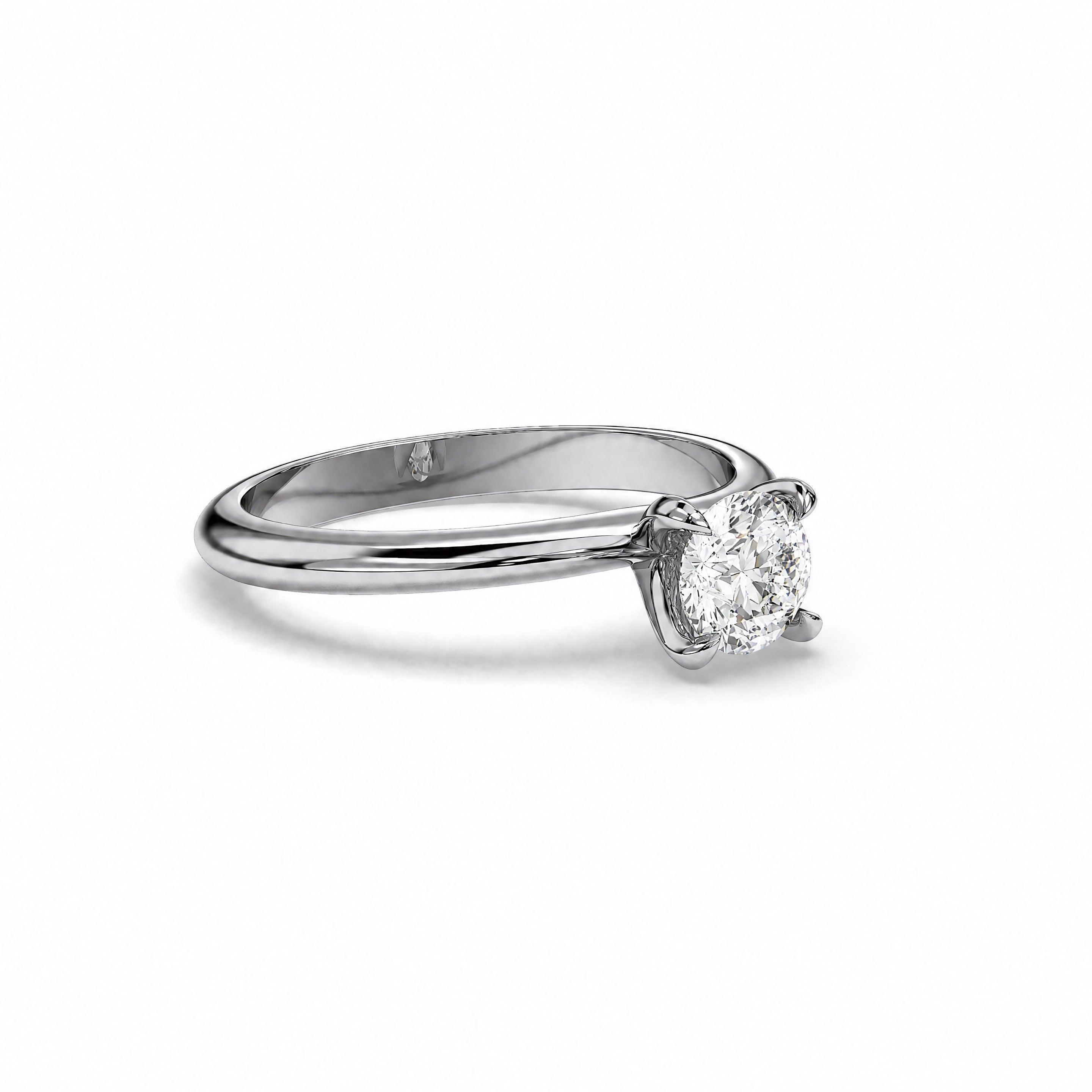 18K White Gold Vermeil / 1.00 CARAT