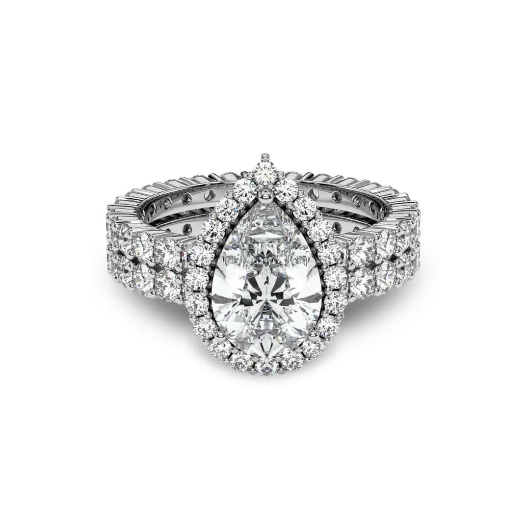 18K White Gold Vermeil