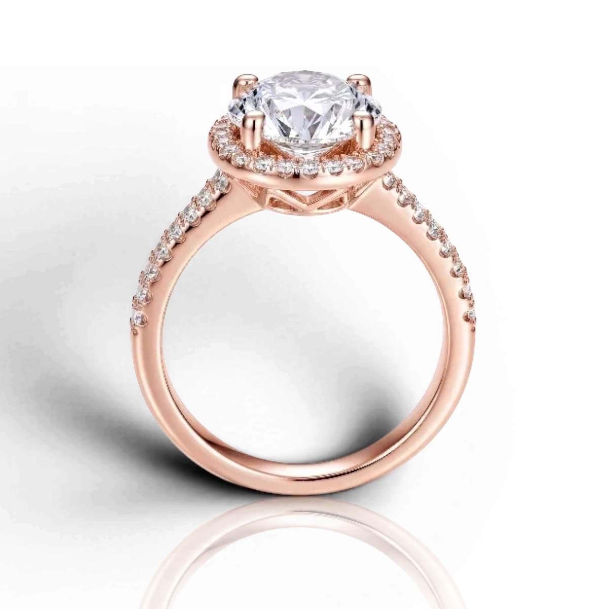 18K Rose Gold Vermeil, 18K Rose Gold Vermeil / 2.00 CARAT