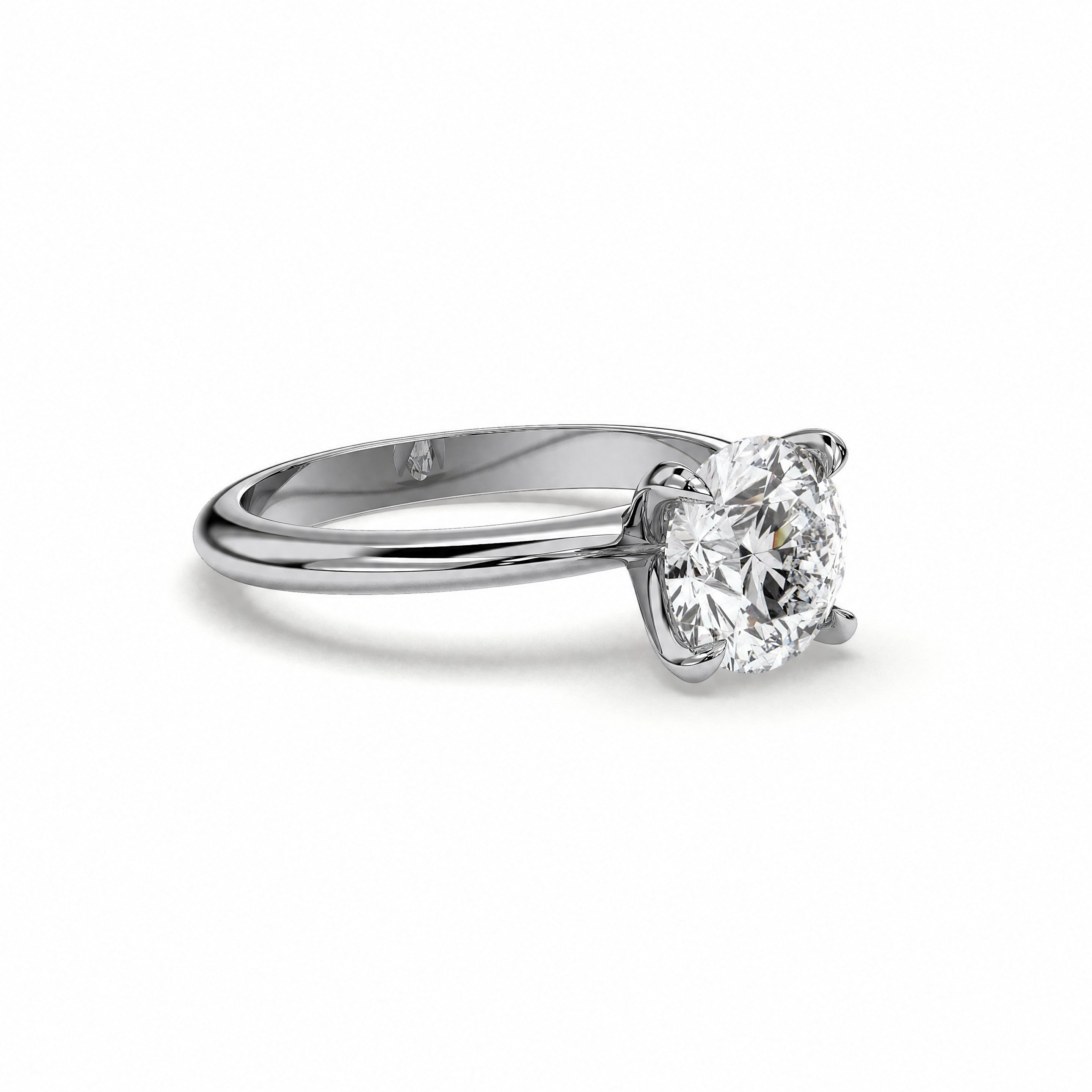 18K White Gold Vermeil / 2.00 CARAT