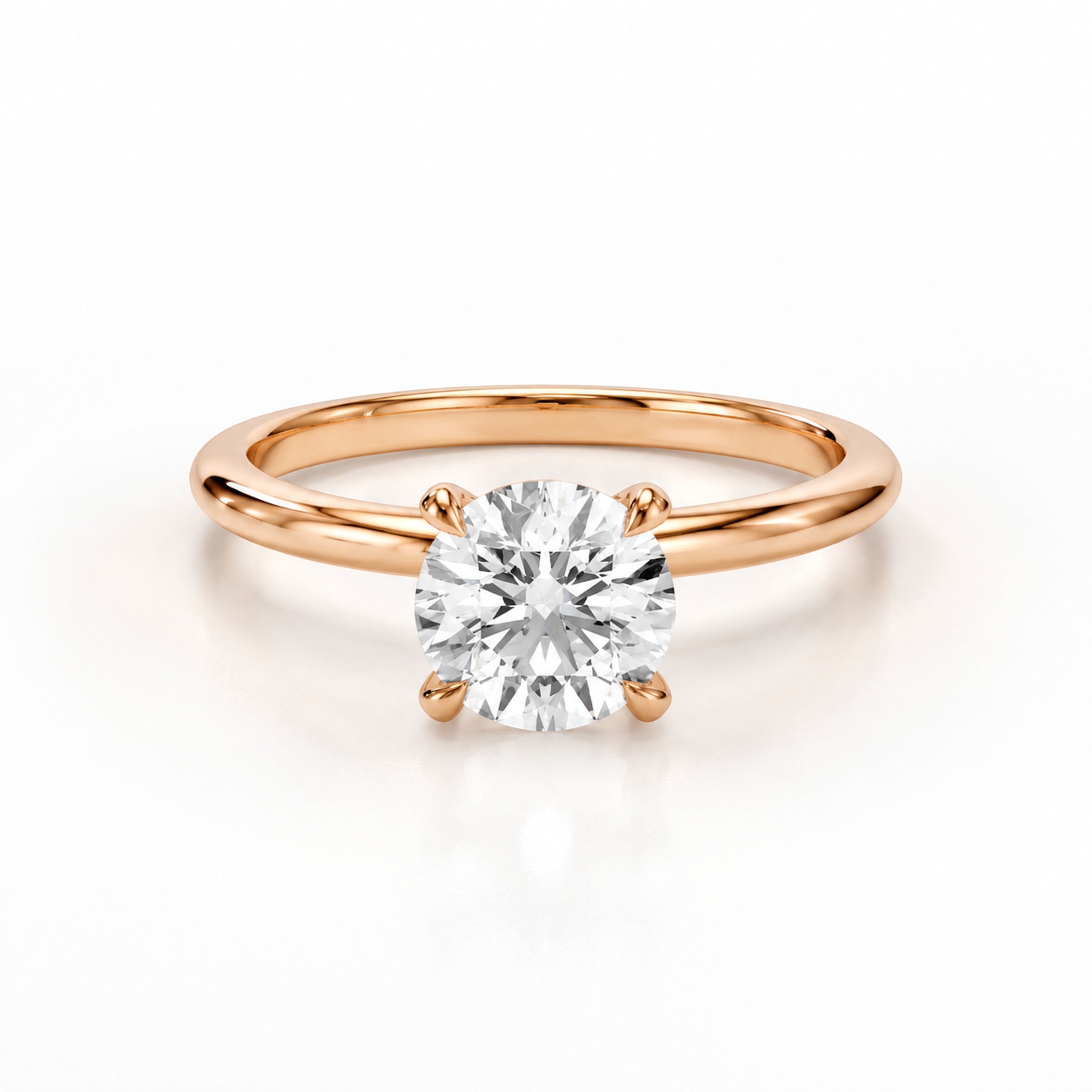 18K Rose Gold Vermeil / 2.00 CARAT