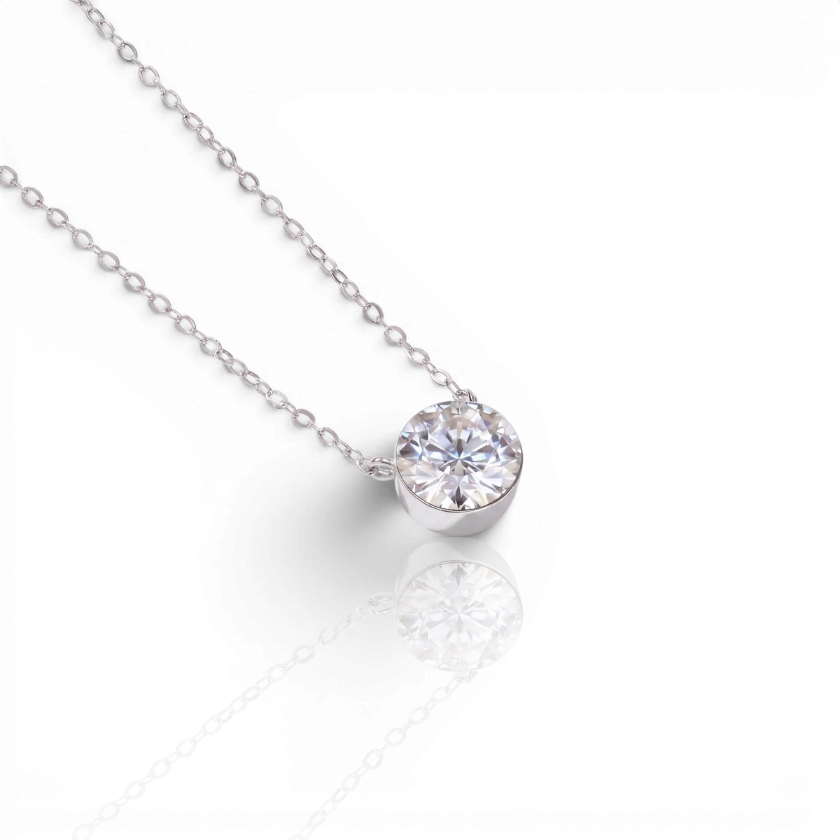 18K White Gold Vermeil / 0.25 CARAT