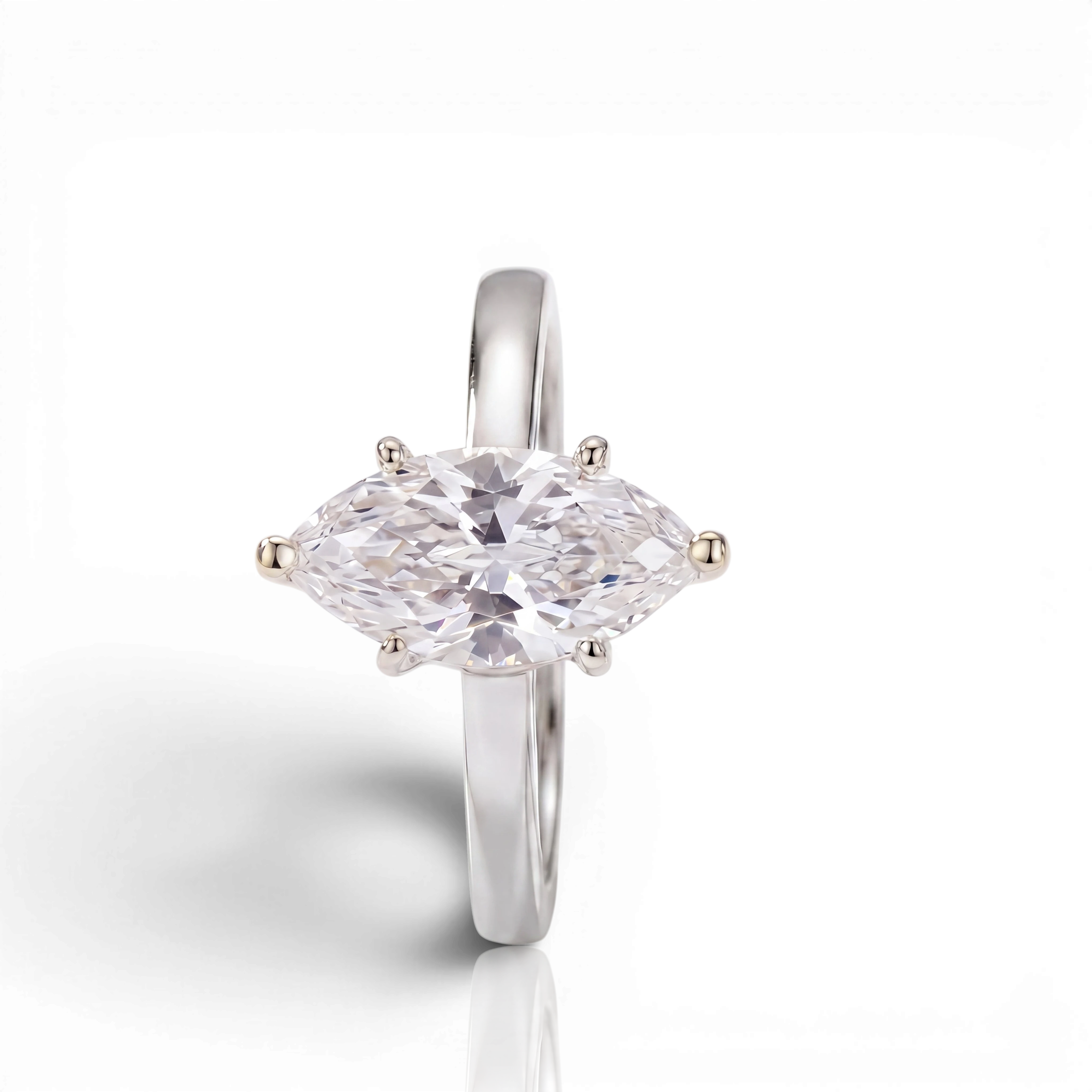 18K White Gold Vermeil, 18K White Gold Vermeil / 2.00 CARAT