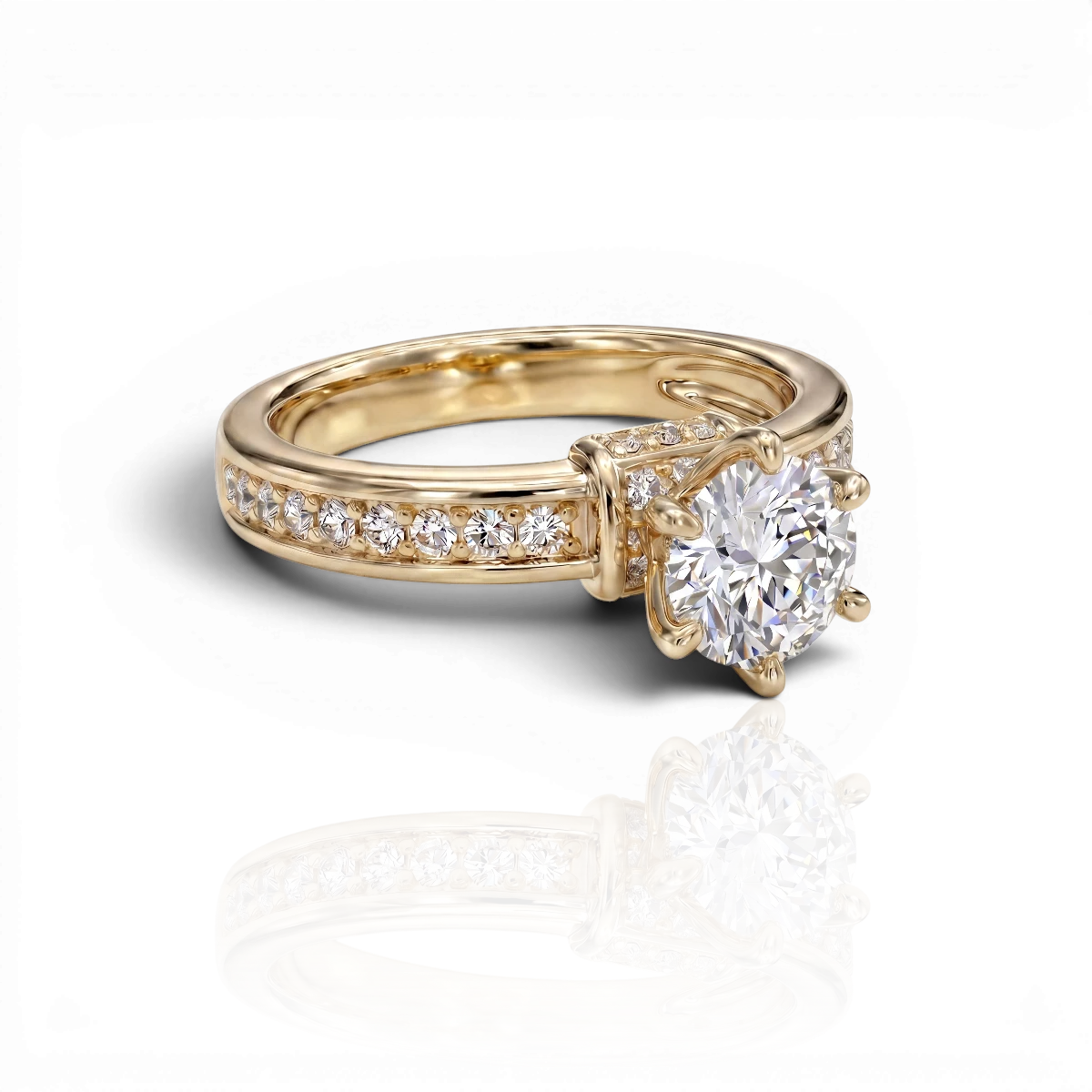 18K Yellow Gold Vermeil / 2.00 CARAT