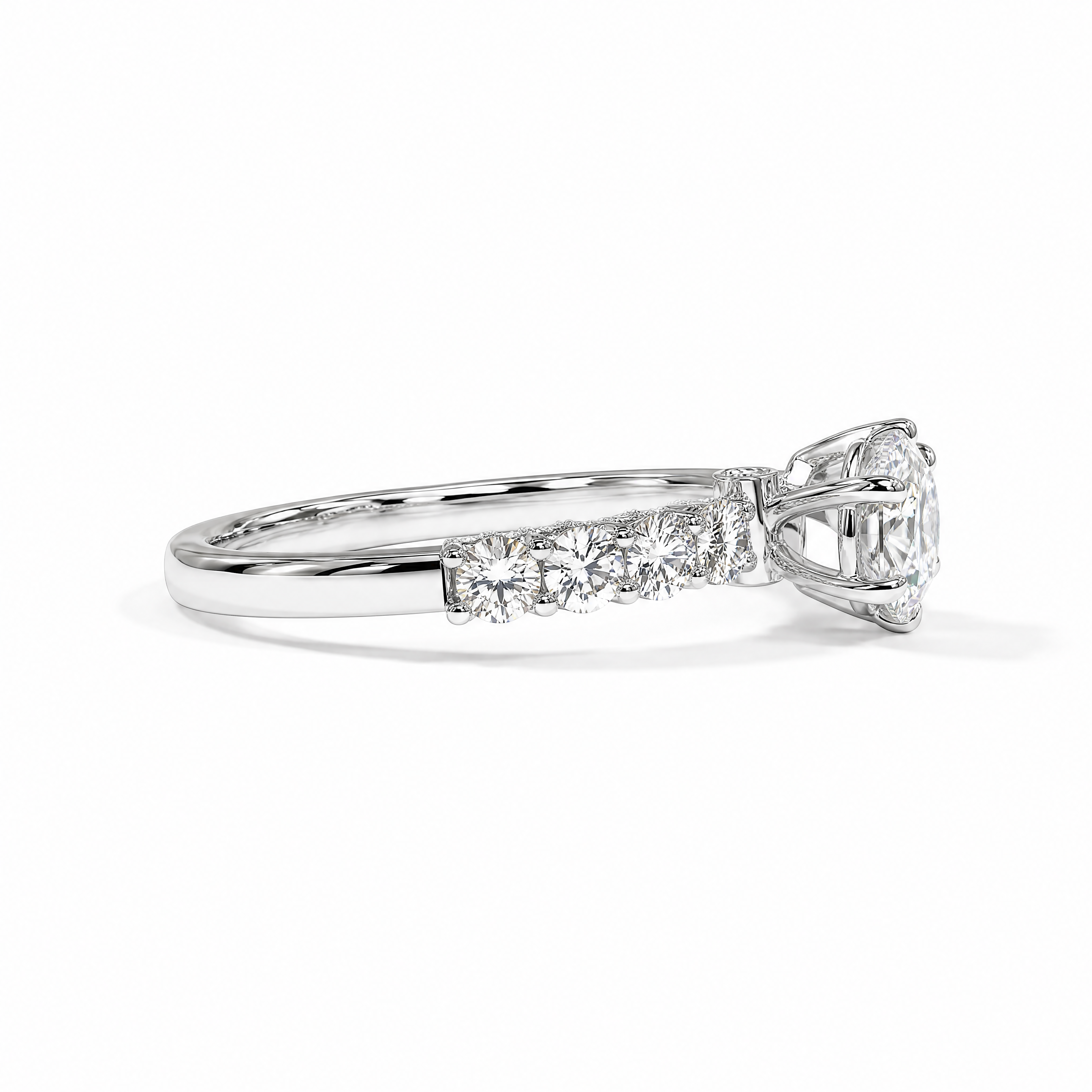 18K White Gold Vermeil / 2.00 CARAT