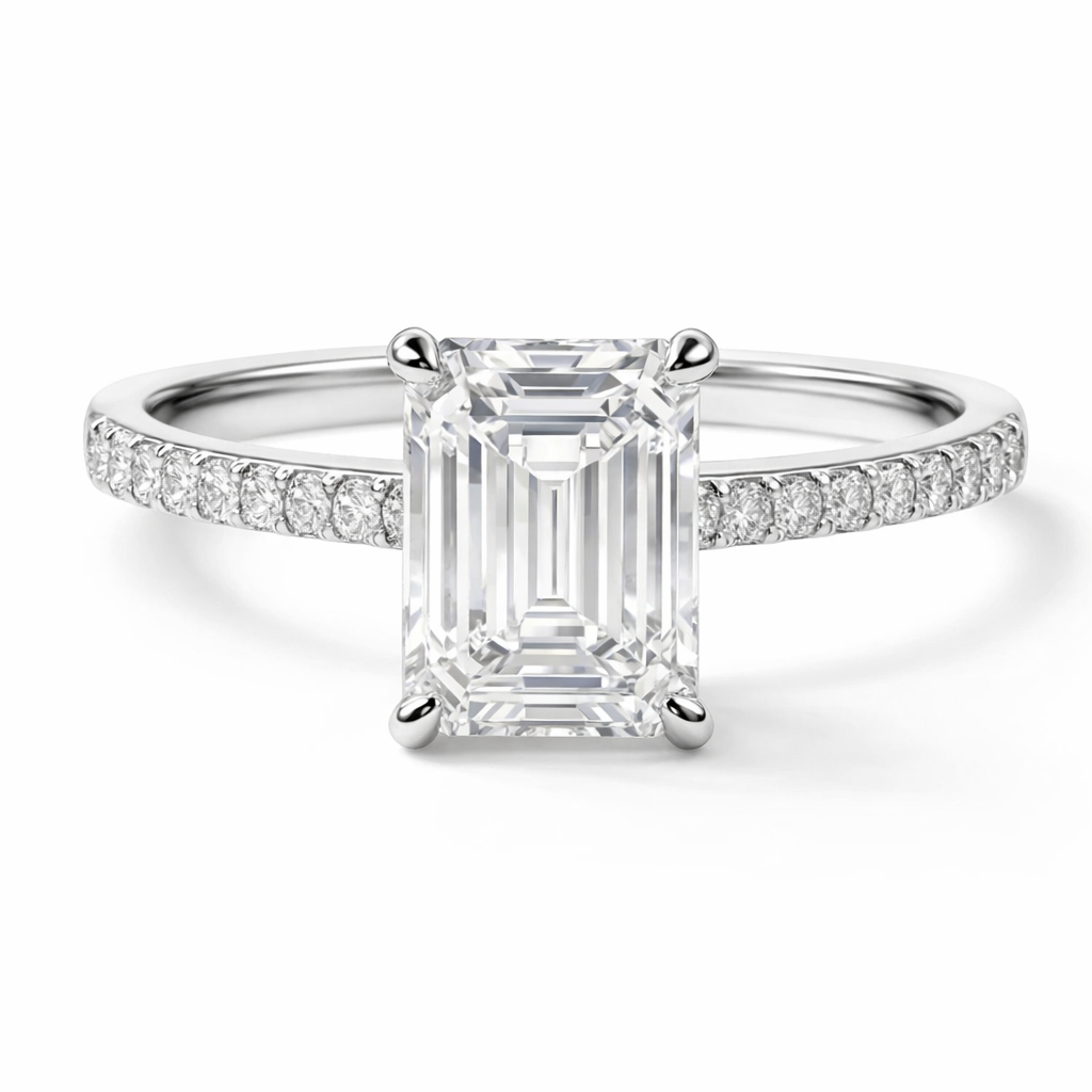 Émeraude Discrète Ring
