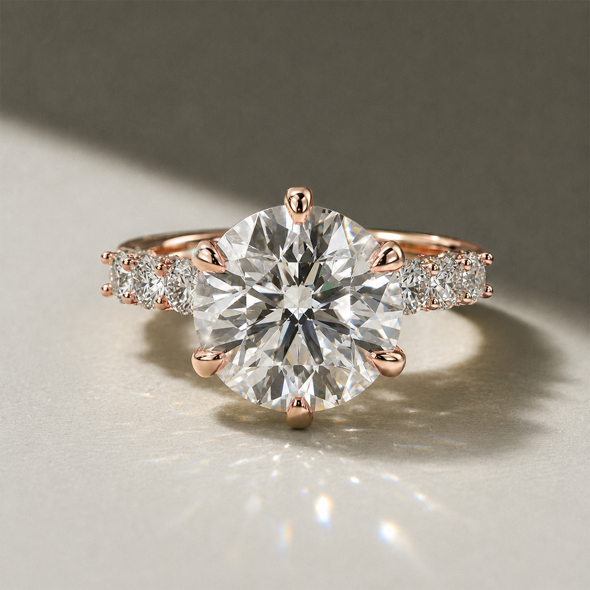 18K Rose Gold Vermeil / 5.00 CARAT