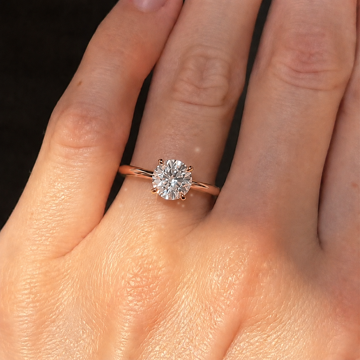 18K Rose Gold Vermeil / 2.00 CARAT