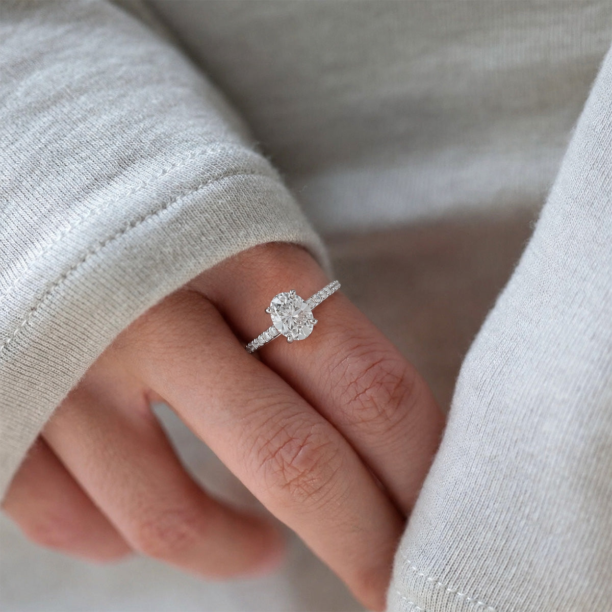 18K White Gold Vermeil