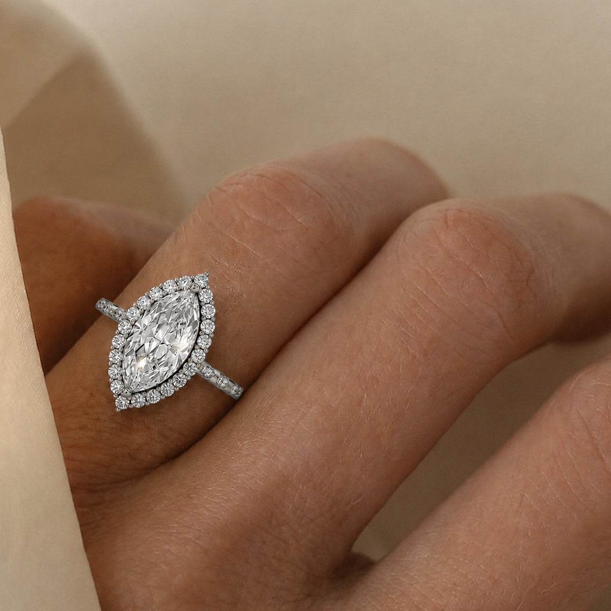 18K White Gold Vermeil