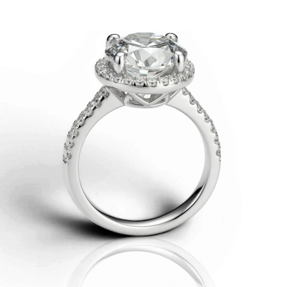 18K White Gold Vermeil, 18K White Gold Vermeil / 3.00 CARAT