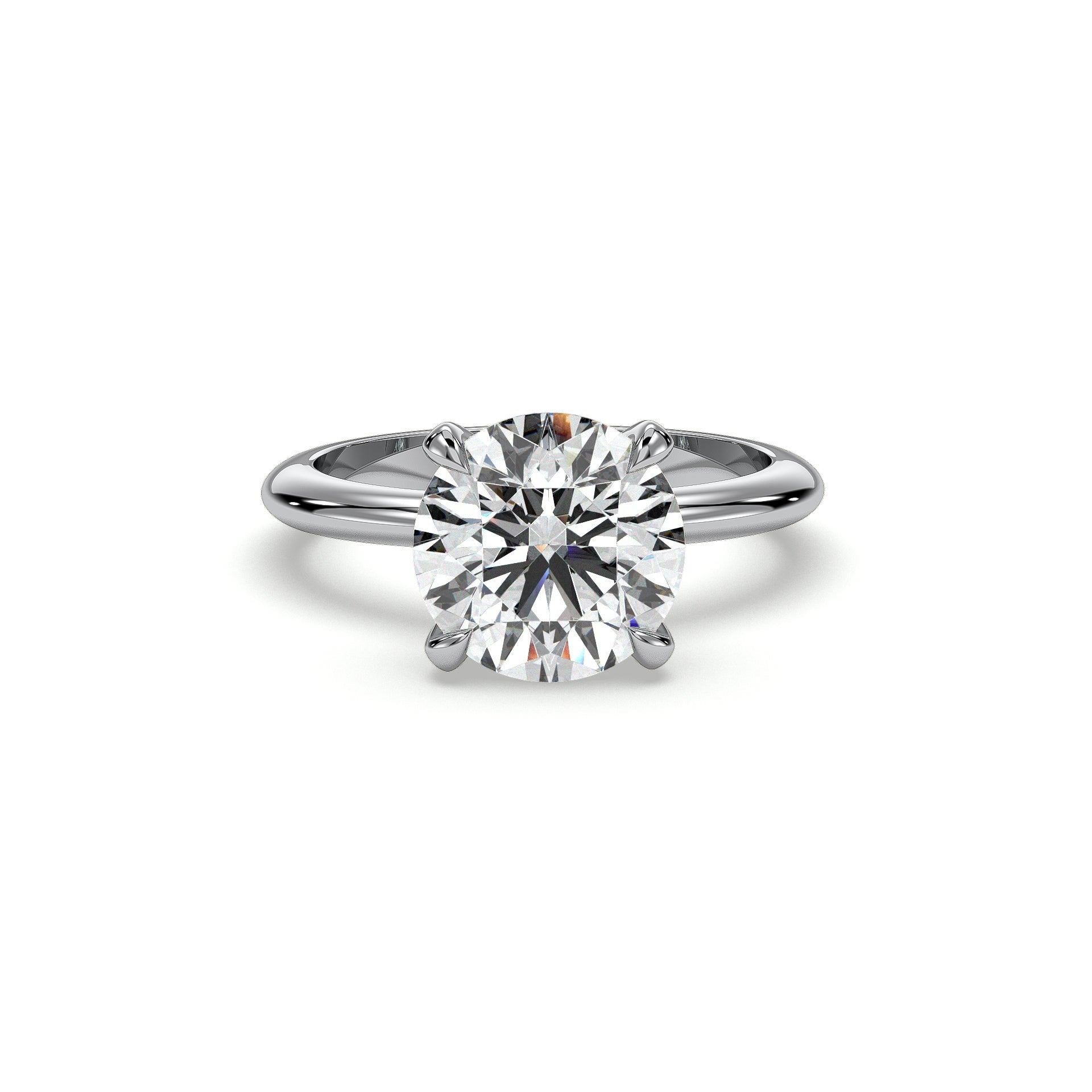18K White Gold Vermeil / 3.00 CARAT