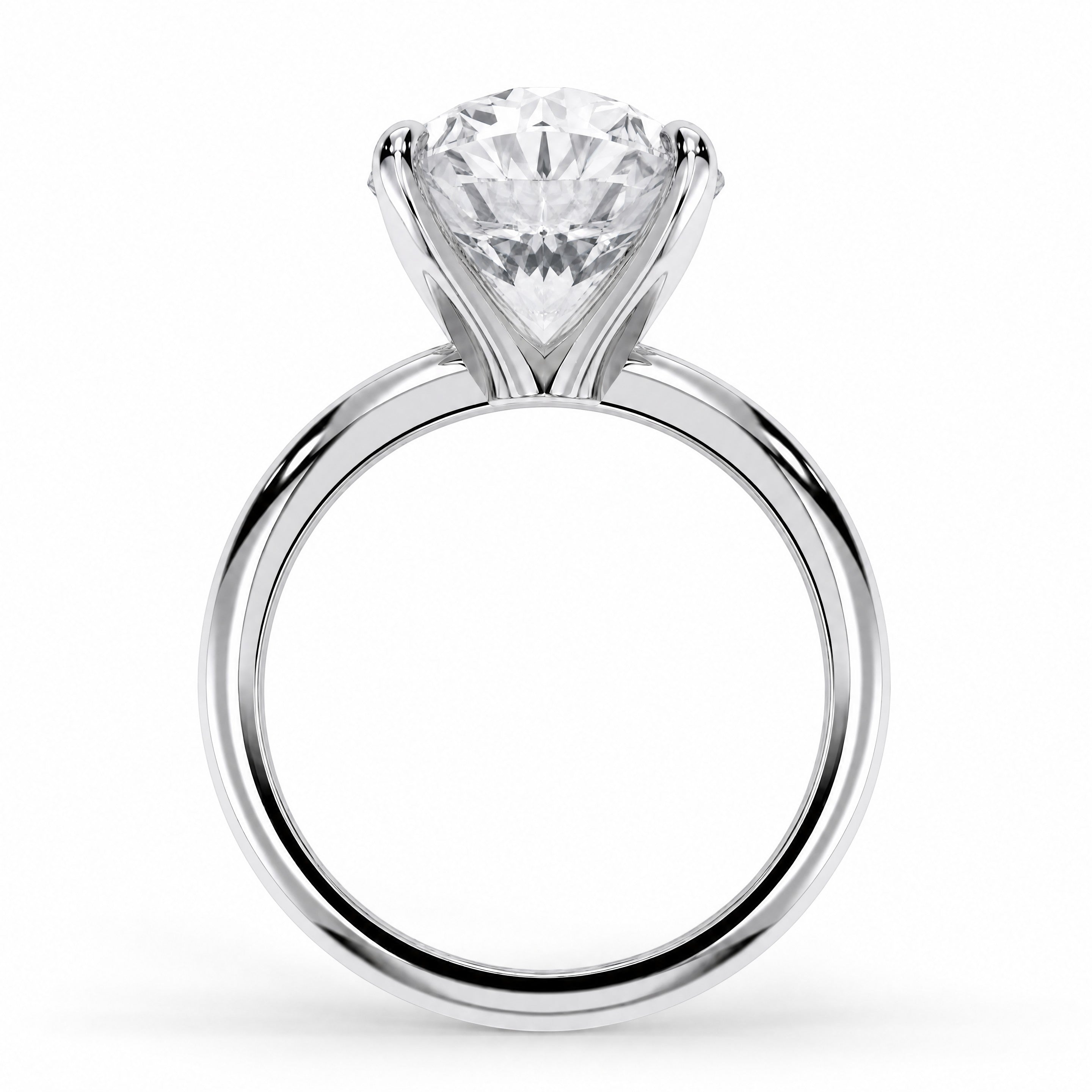 18K White Gold Vermeil / 2.00 CARAT