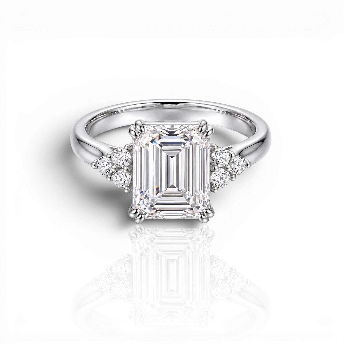 18K White Gold Vermeil