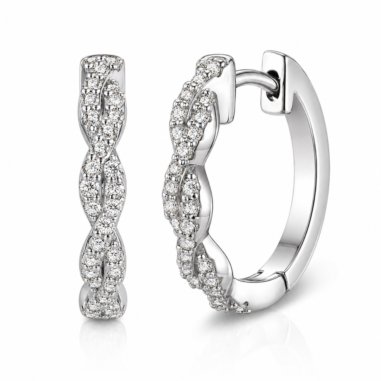 Seraphine Twist Huggie Earrings