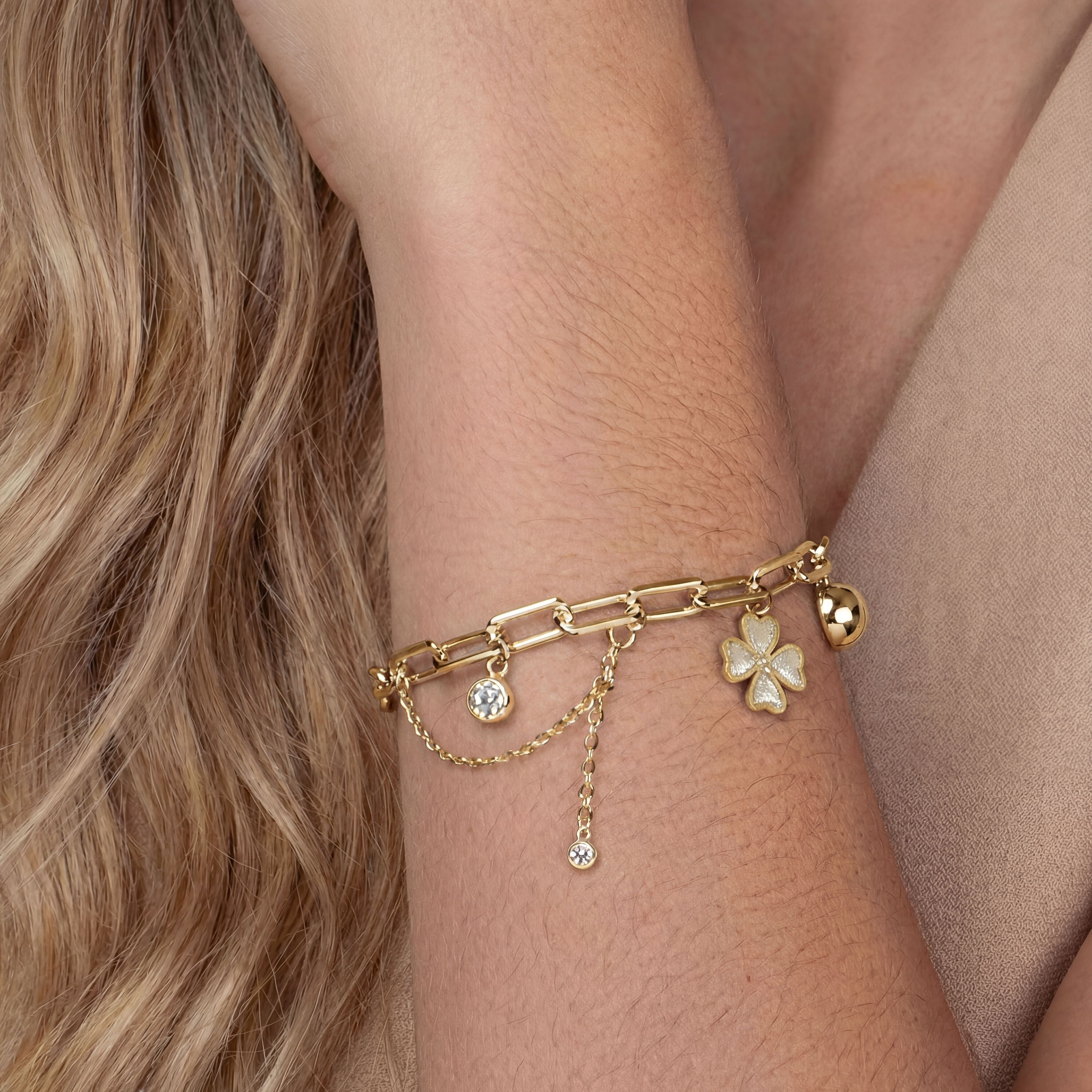 Charme Doré Bracelet