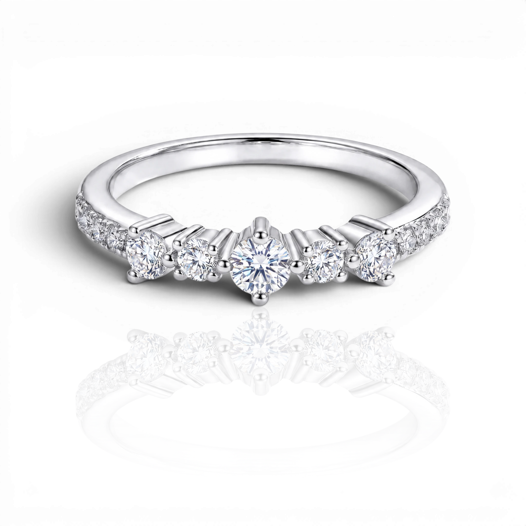 18K White Gold Vermeil