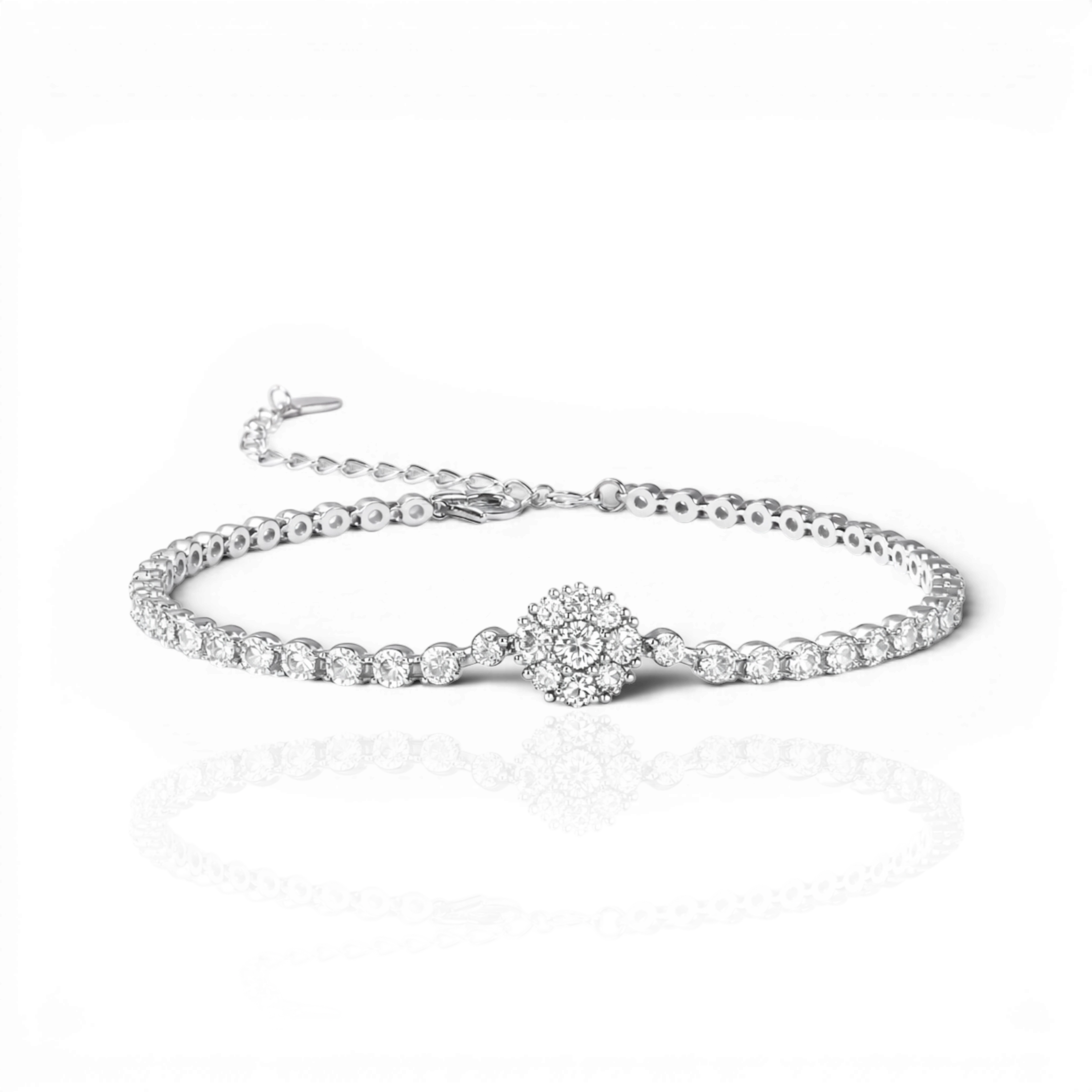 18K White Gold Vermeil