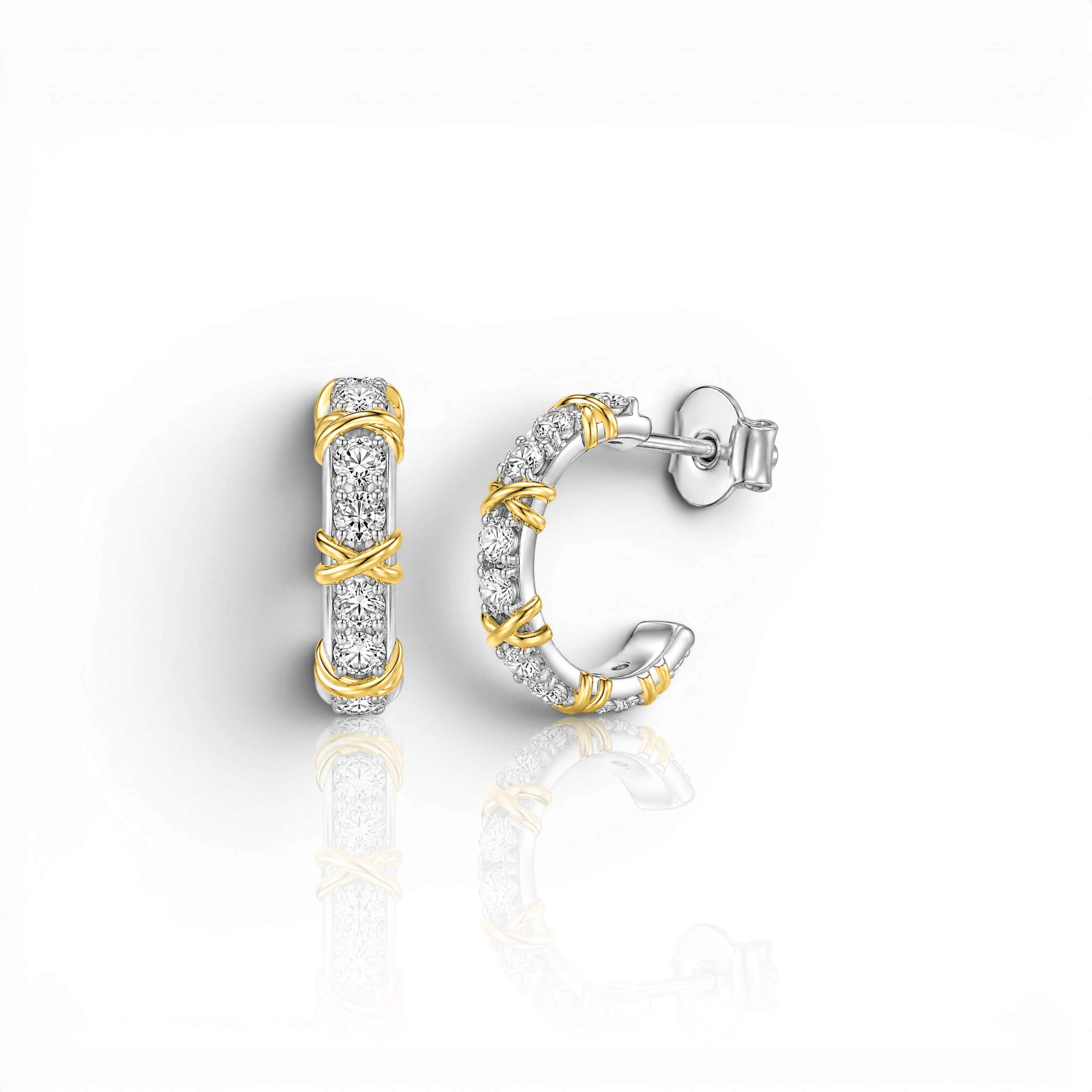 18K White Gold Vermeil