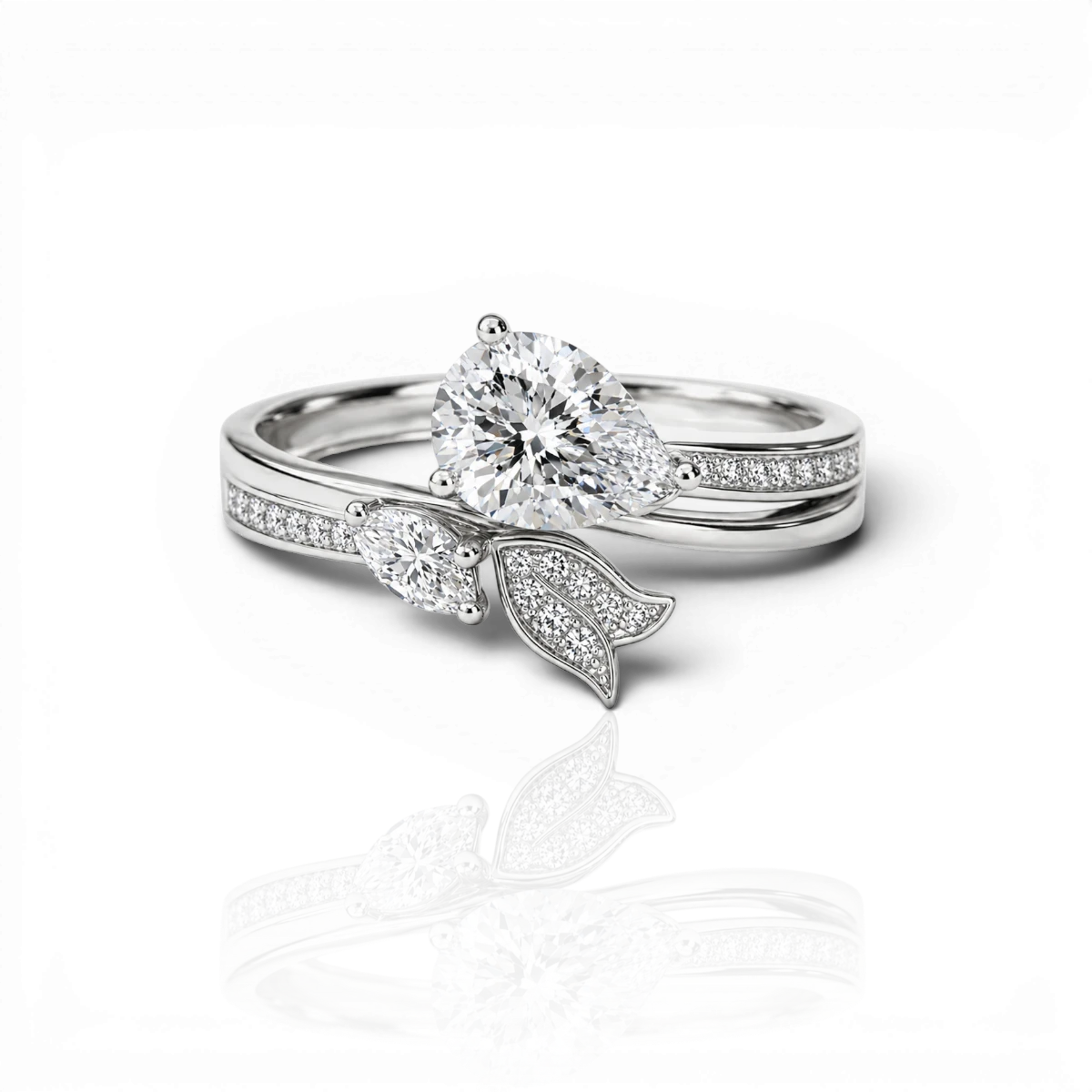 18K White Gold Vermeil