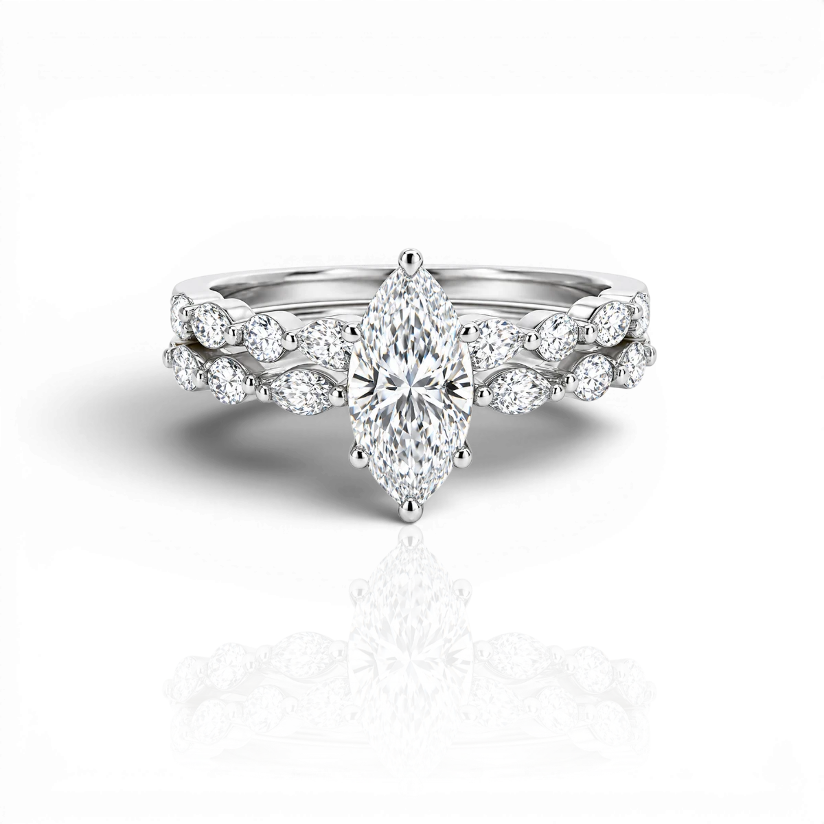 18K White Gold Vermeil