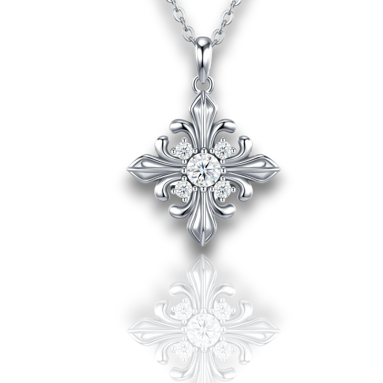 18K White Gold Vermeil