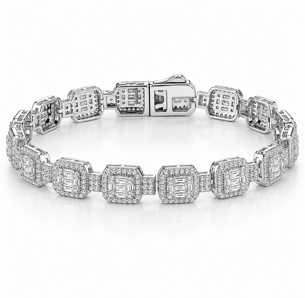 Éclat Grid Tennis Bracelet