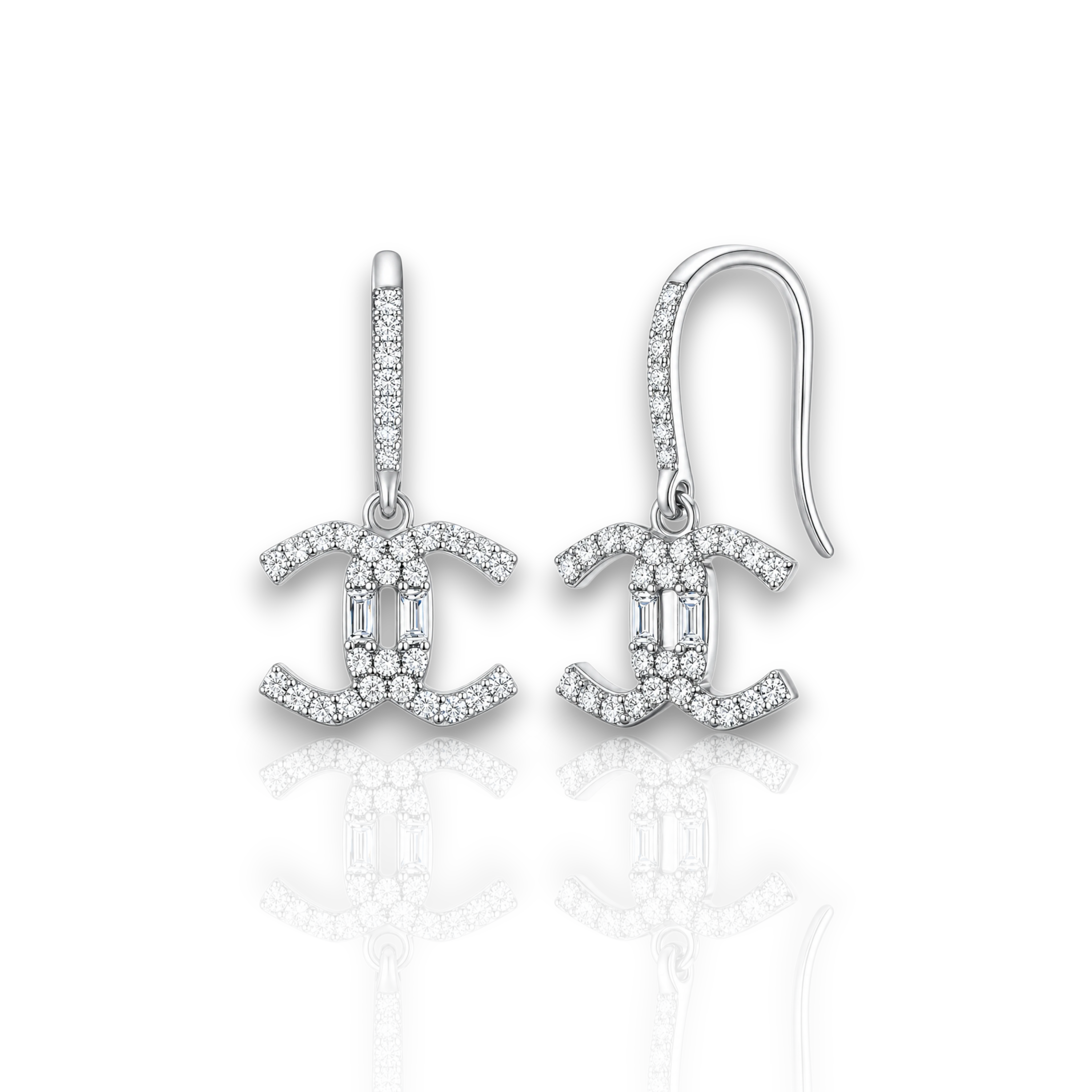 18K White Gold Vermeil