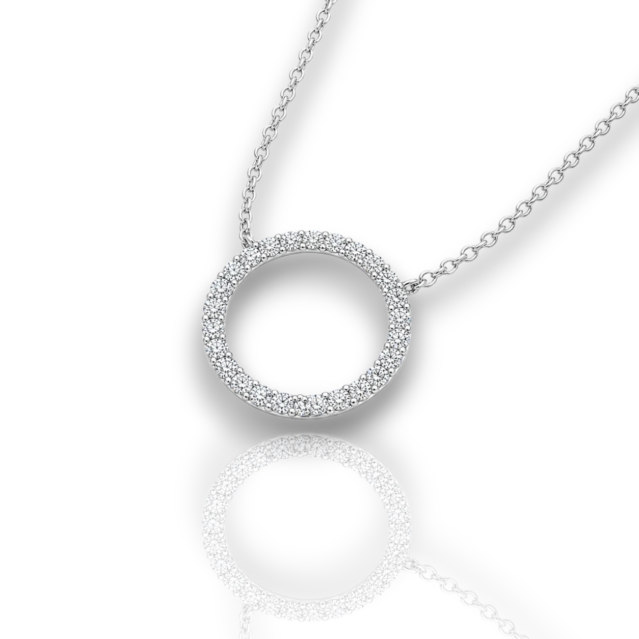18K White Gold Vermeil