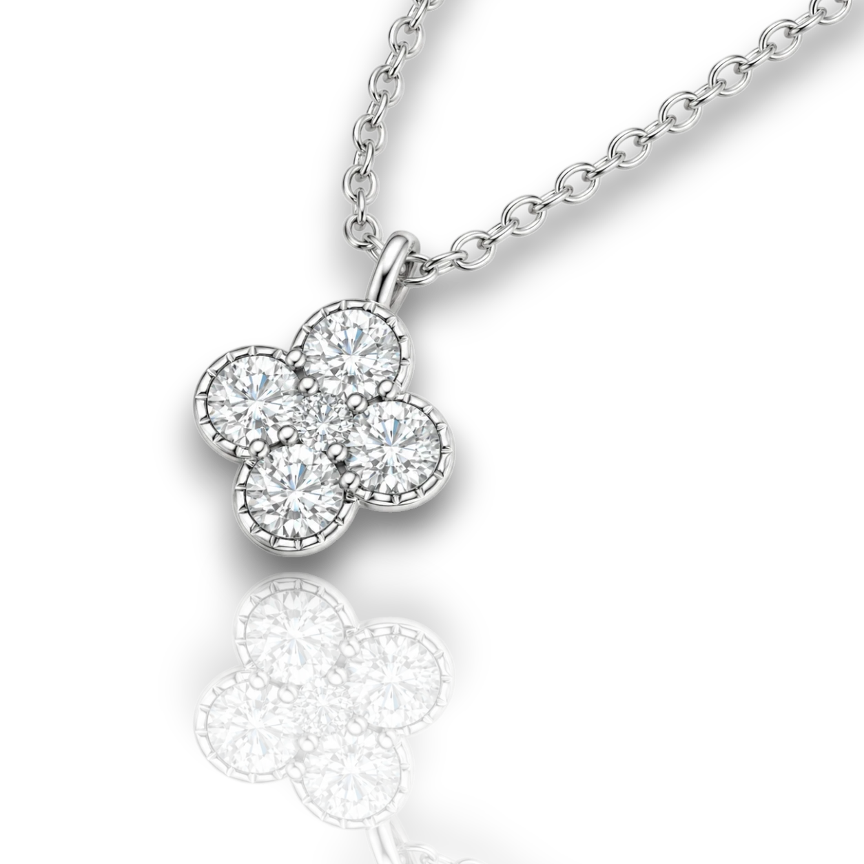 18K White Gold Vermeil