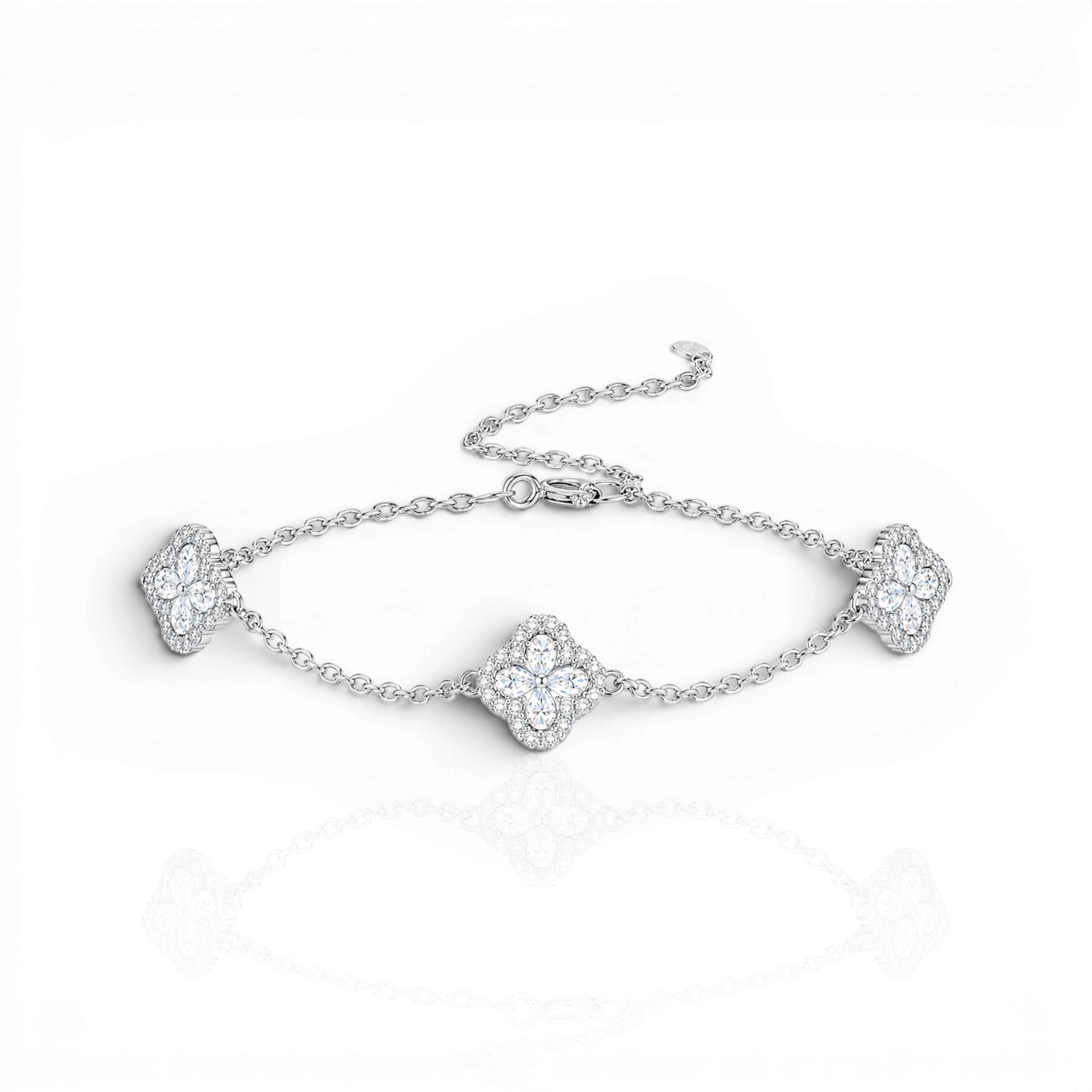 18K White Gold Vermeil