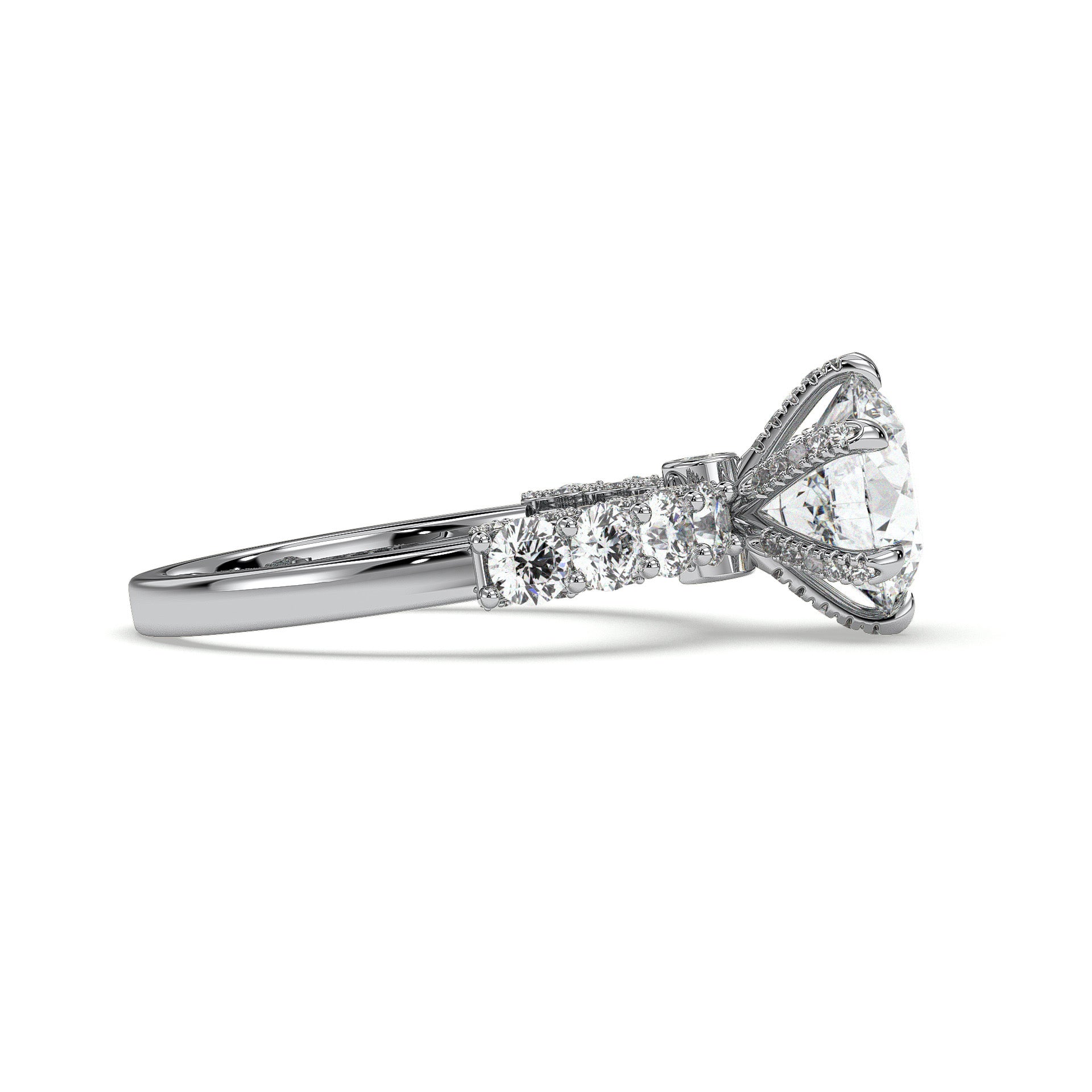 18K White Gold Vermeil / 2.00 CARAT