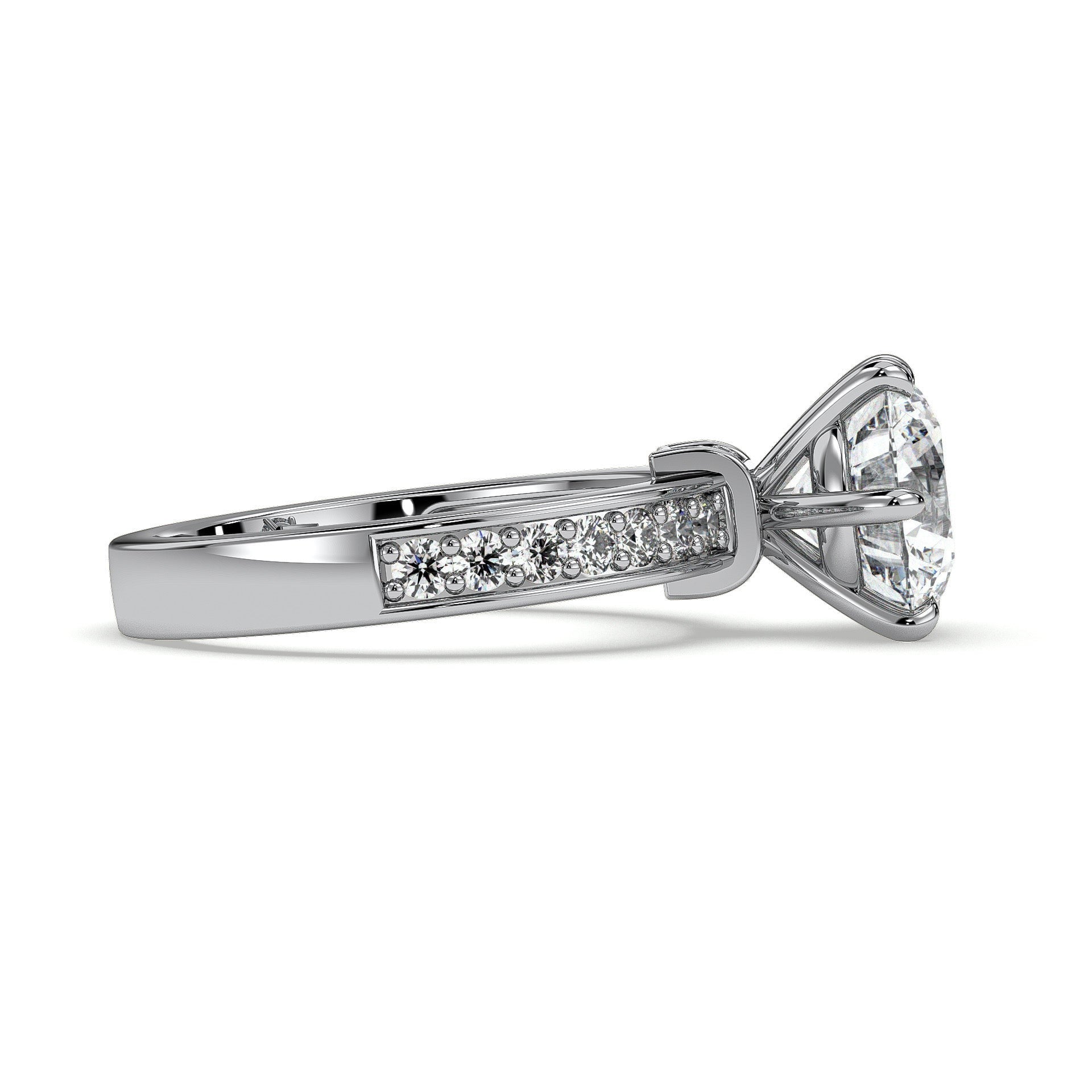 18K White Gold Vermeil